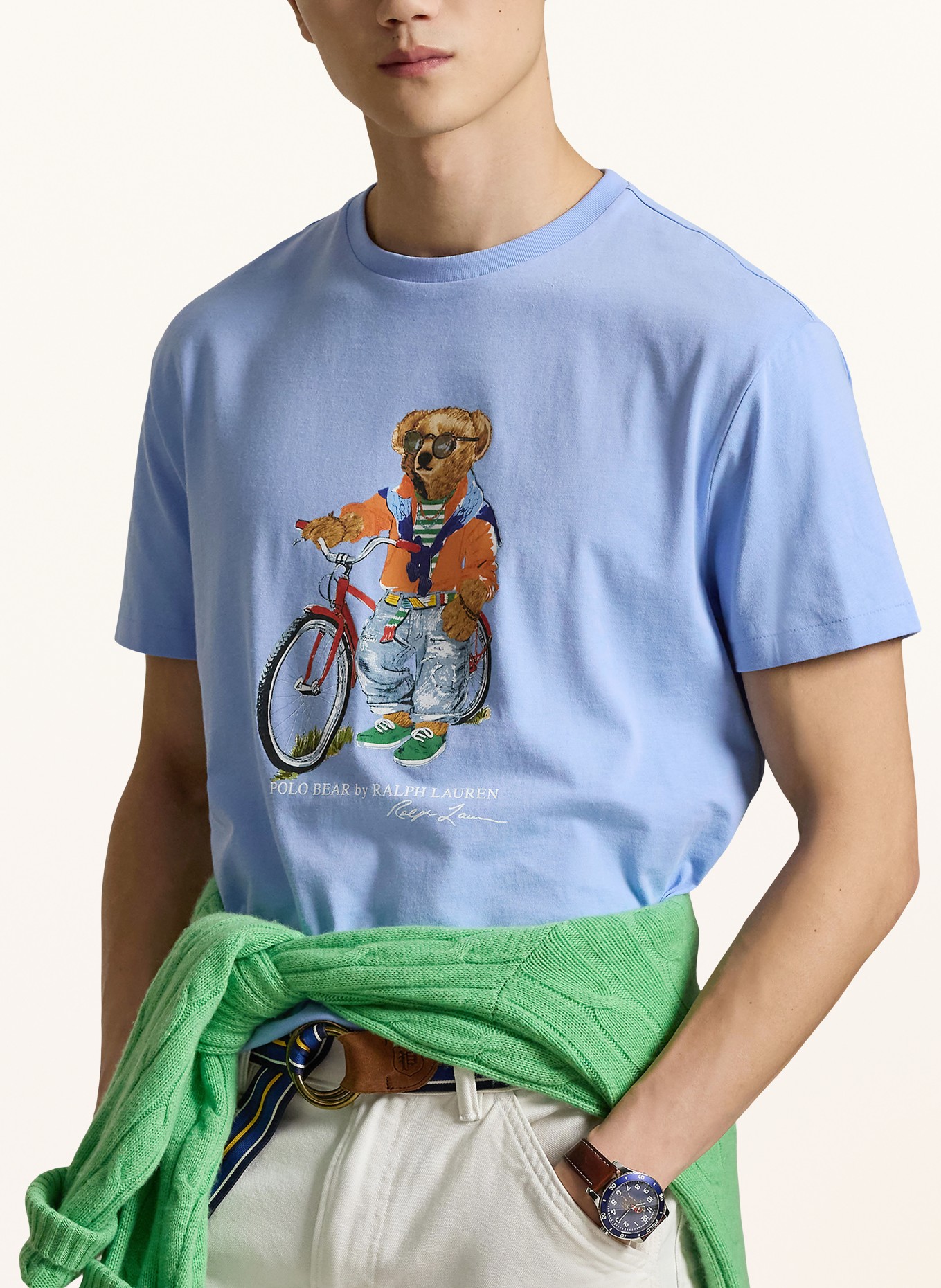 POLO RALPH LAUREN T-shirt: BLEU CLAIR