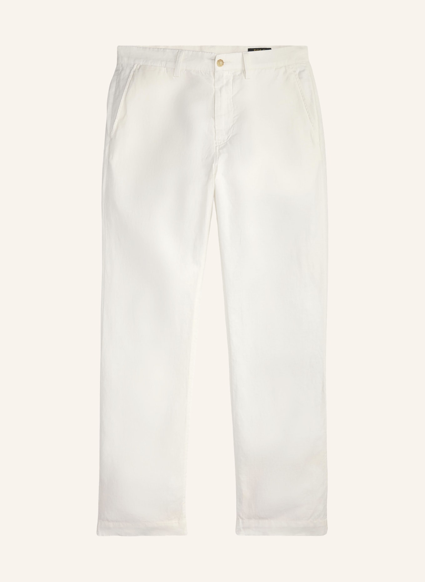 POLO RALPH LAUREN Chino Classic Fit z lnem: BIAŁY