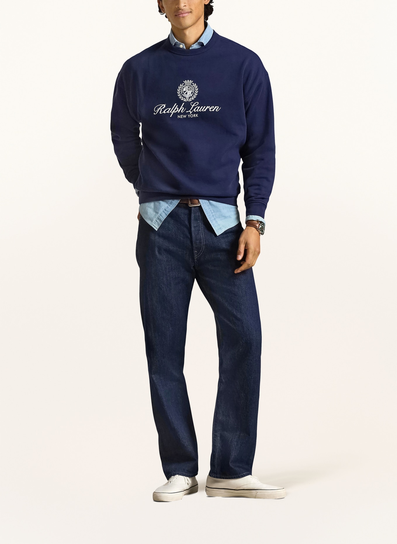 POLO RALPH LAUREN Sweatshirt: DUNKELBLAU