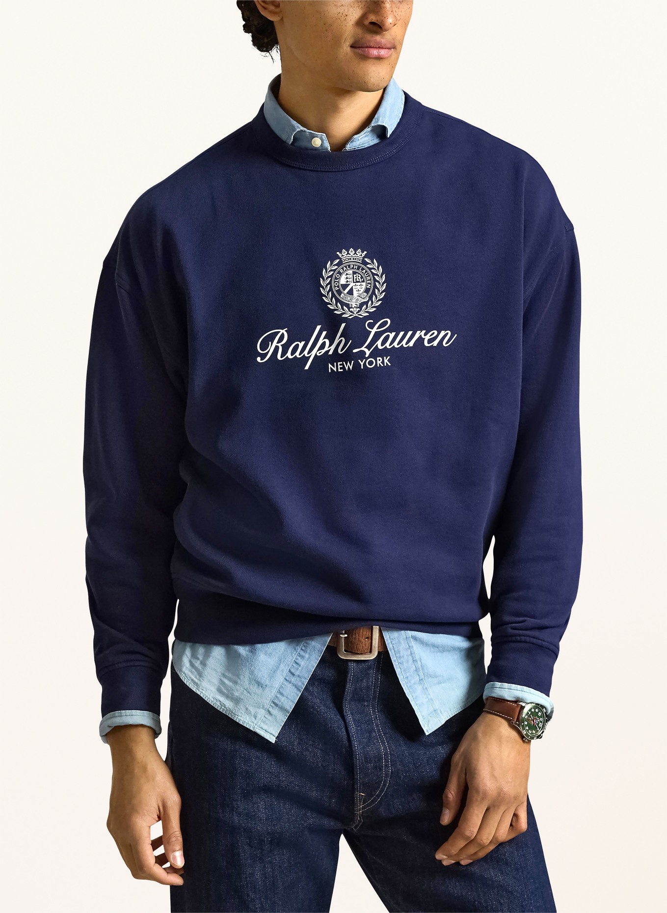 POLO RALPH LAUREN Sweatshirt: DUNKELBLAU