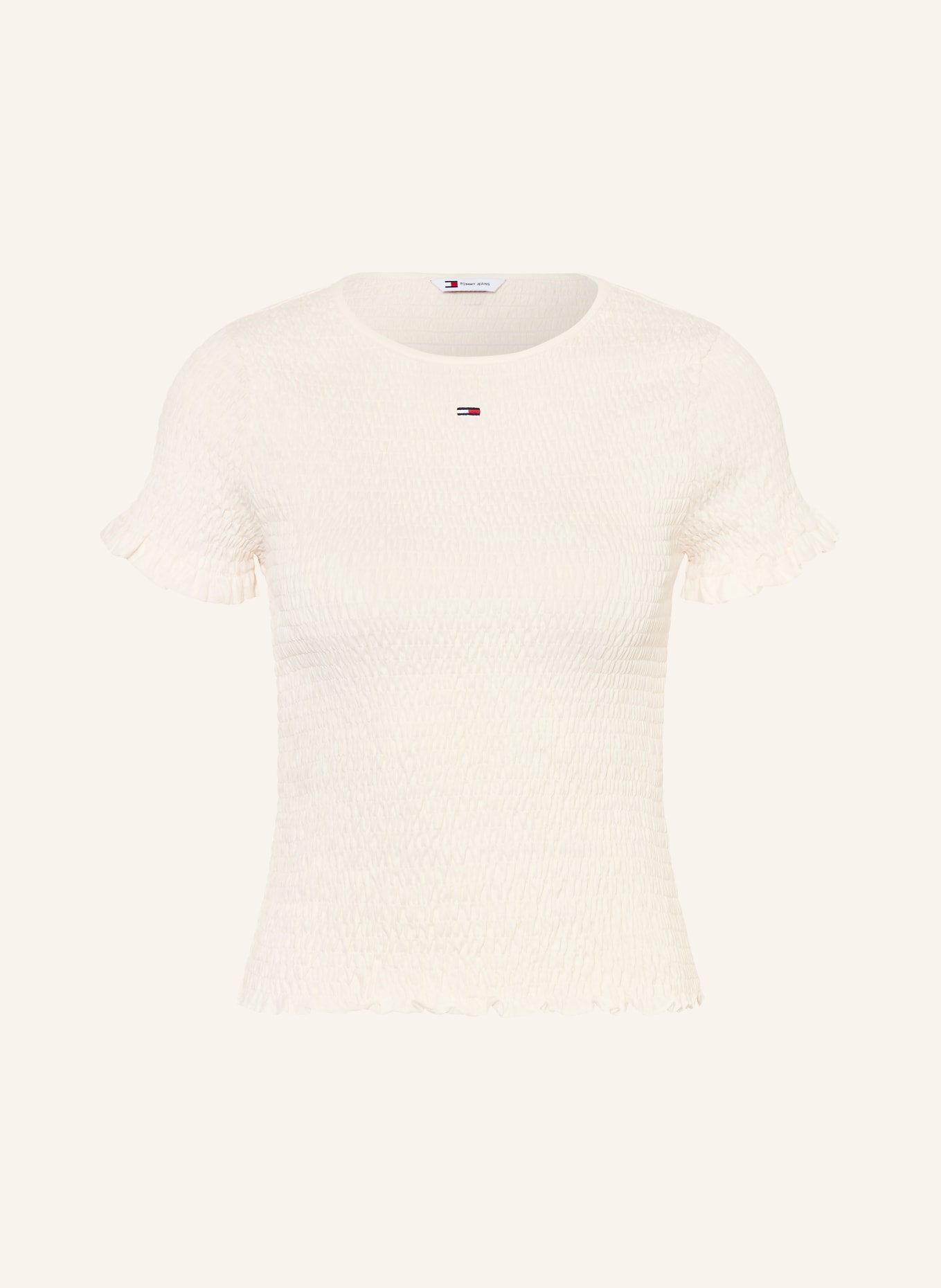 TOMMY JEANS T-shirt à volants: BLANC