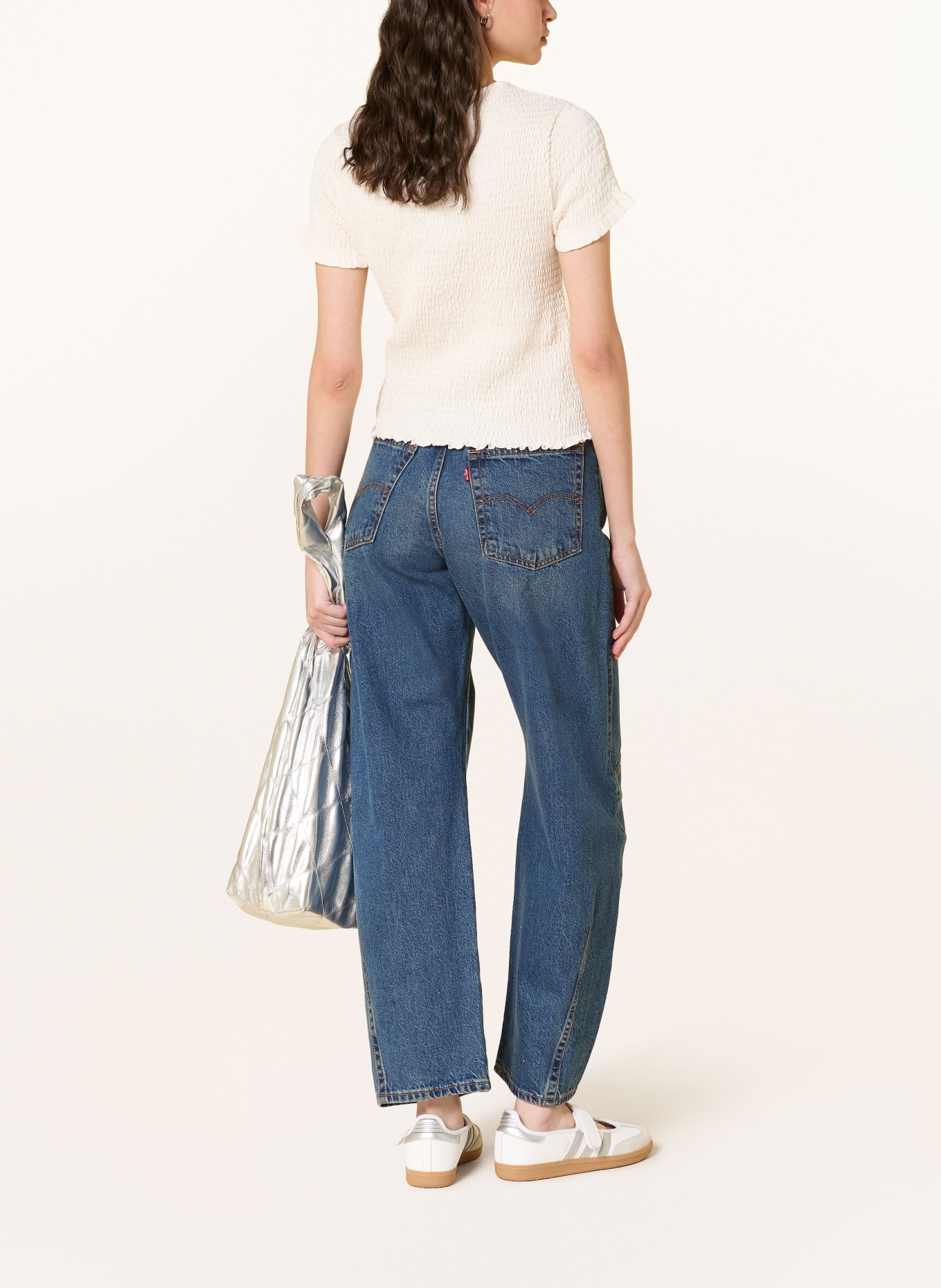 TOMMY JEANS T-shirt à volants: BLANC