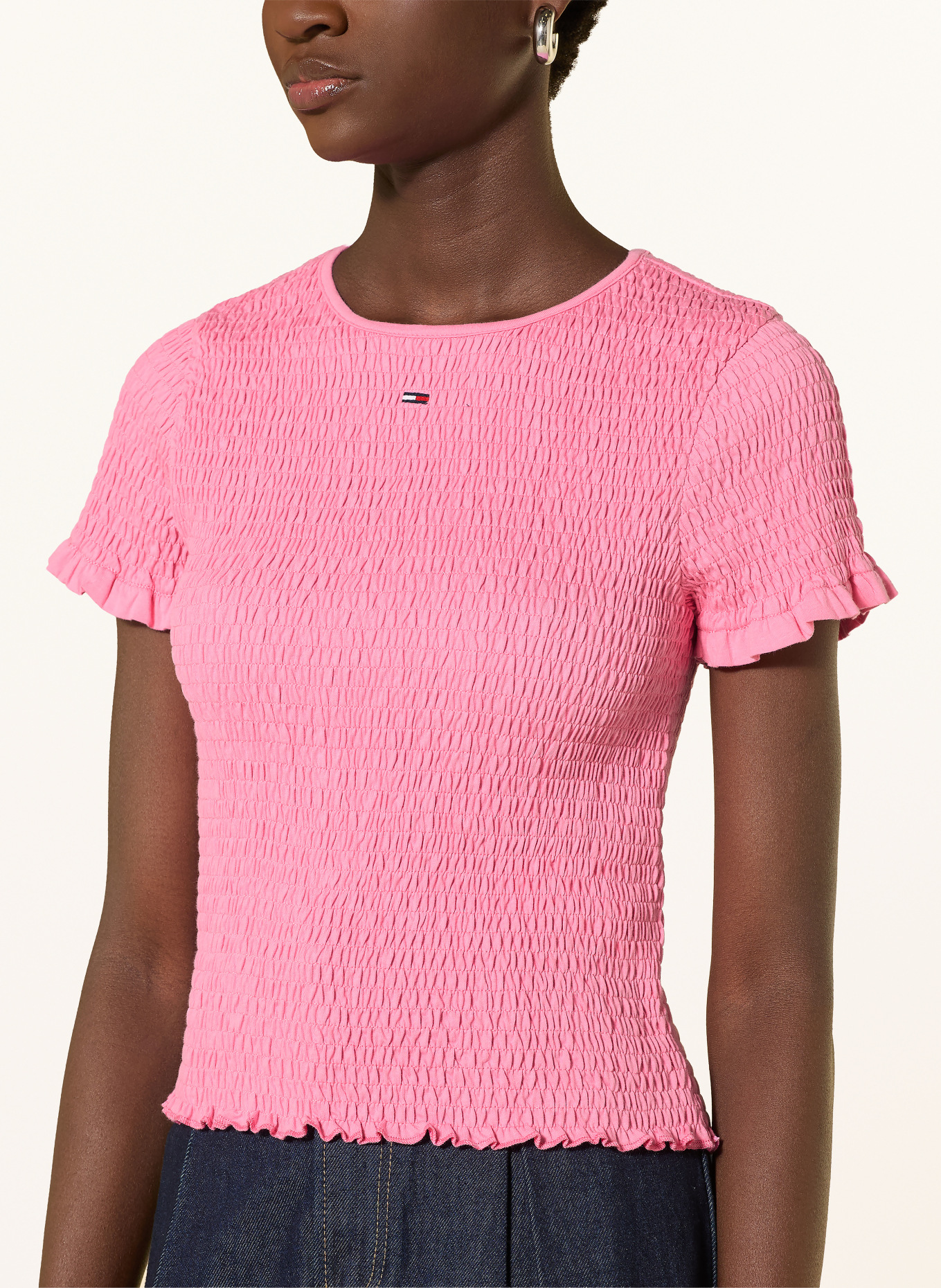 TOMMY JEANS T-shirt à volants: ROSE