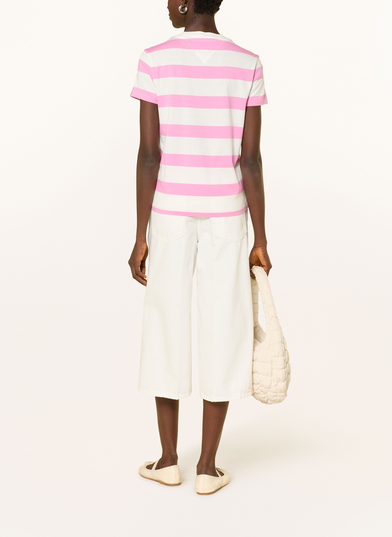 TOMMY JEANS T-Shirt: ROSA / WEISS