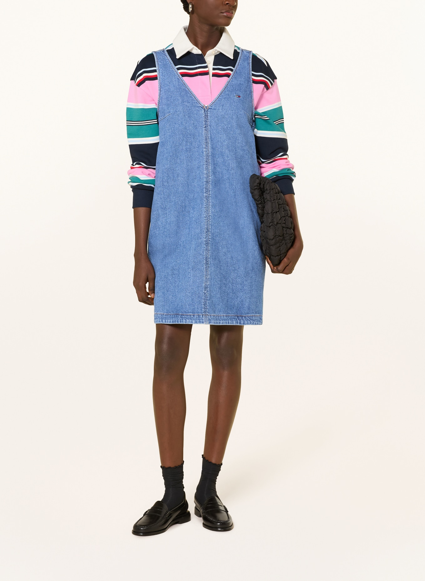 TOMMY JEANS Jeanskleid: BLAU