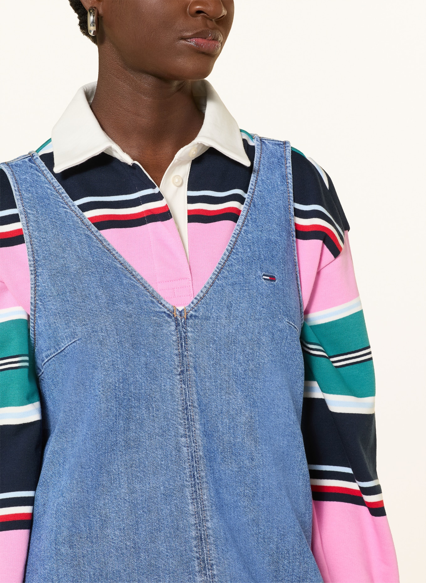 TOMMY JEANS Jeanskleid: BLAU