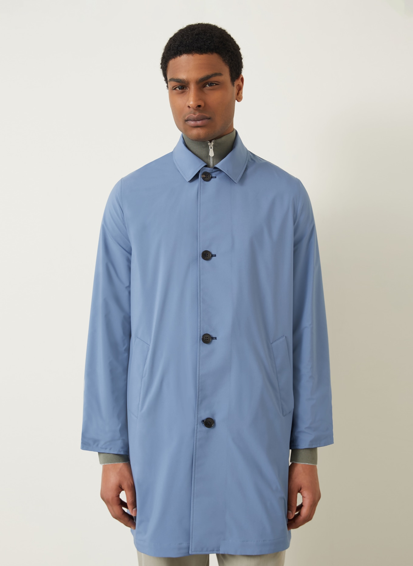 manzoni 24 Manteau réversible: BLEU FONCÉ / BLEU CLAIR