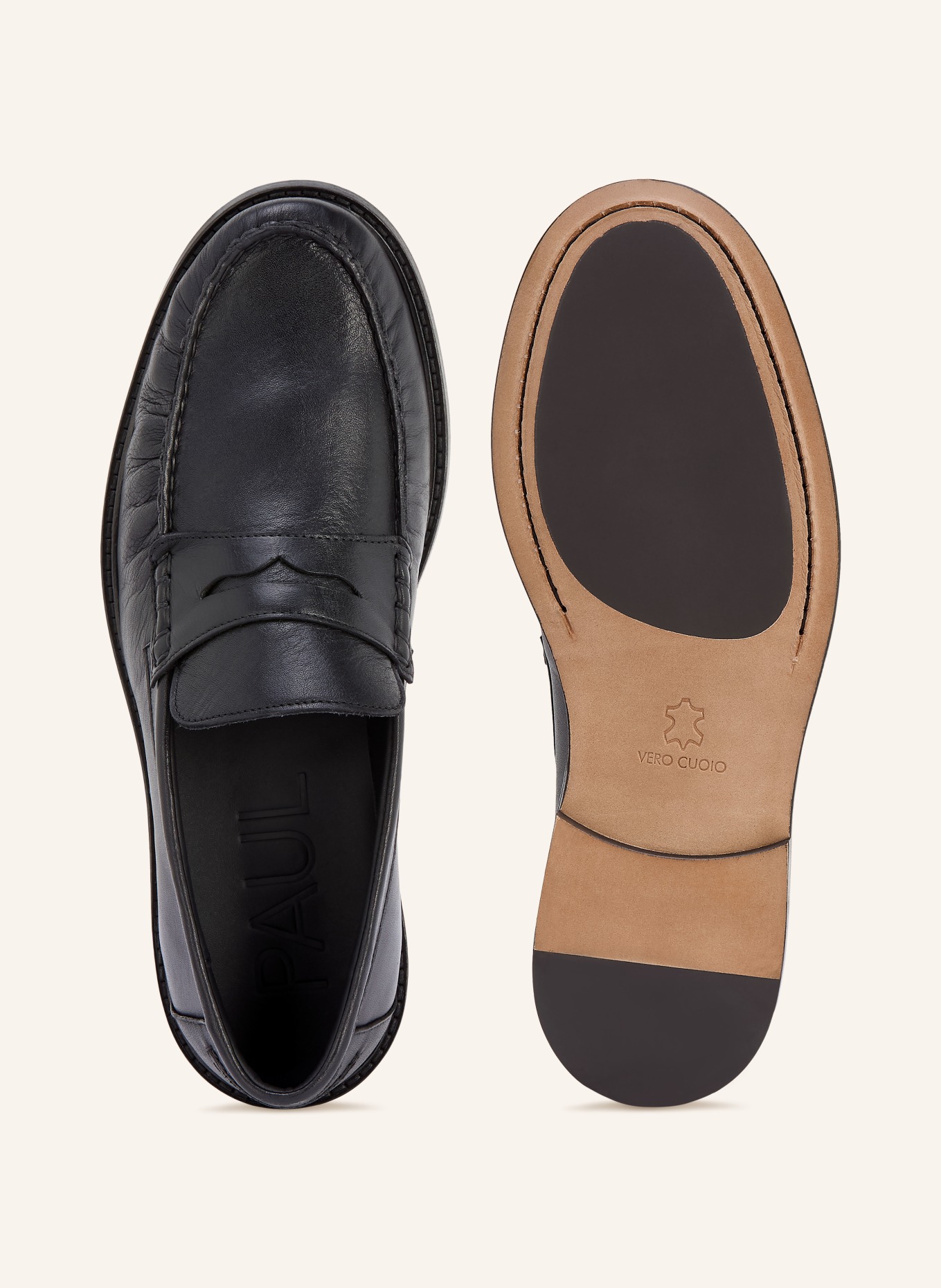 PAUL mocassins: NOIR