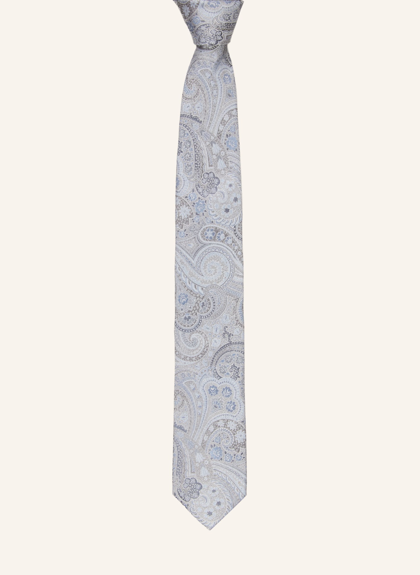 Sterlington Set: Krawatte und Einstecktuch: BLAU / GRAU