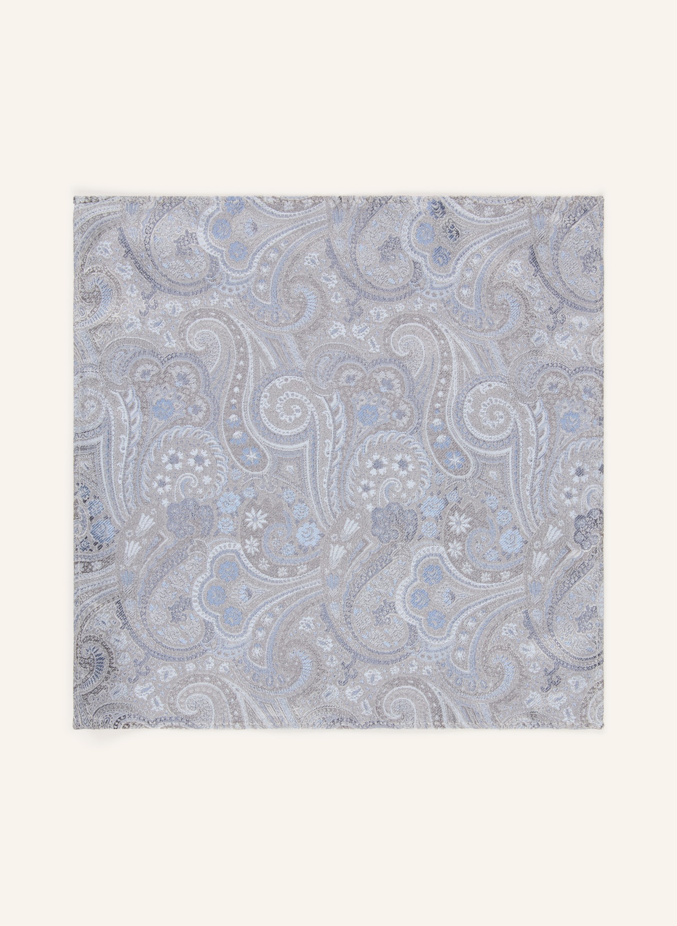 Sterlington Set: Krawatte und Einstecktuch: BLAU / GRAU