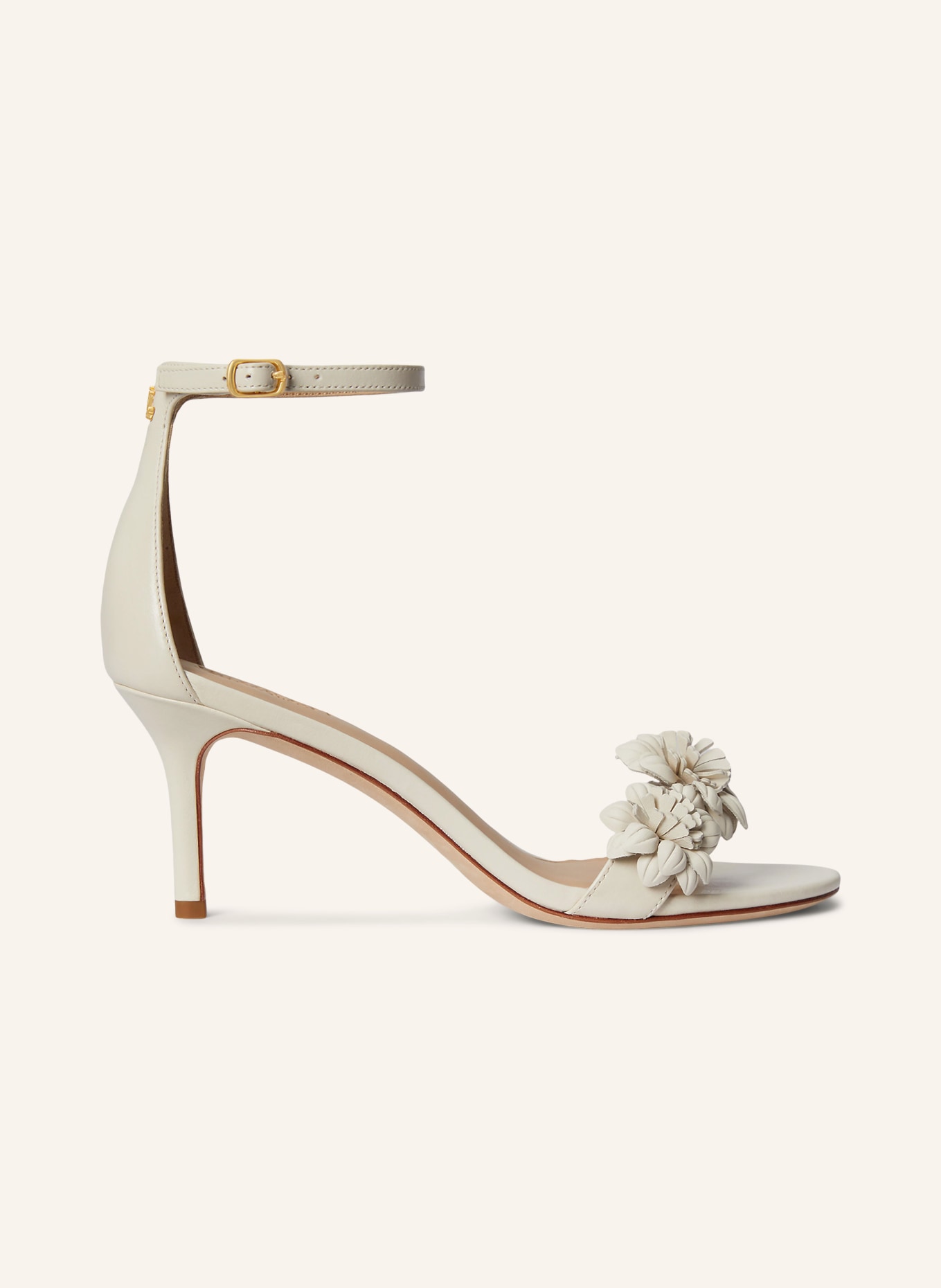 LAUREN RALPH LAUREN Sandały ALLIE: BIAŁY / ZŁOTY