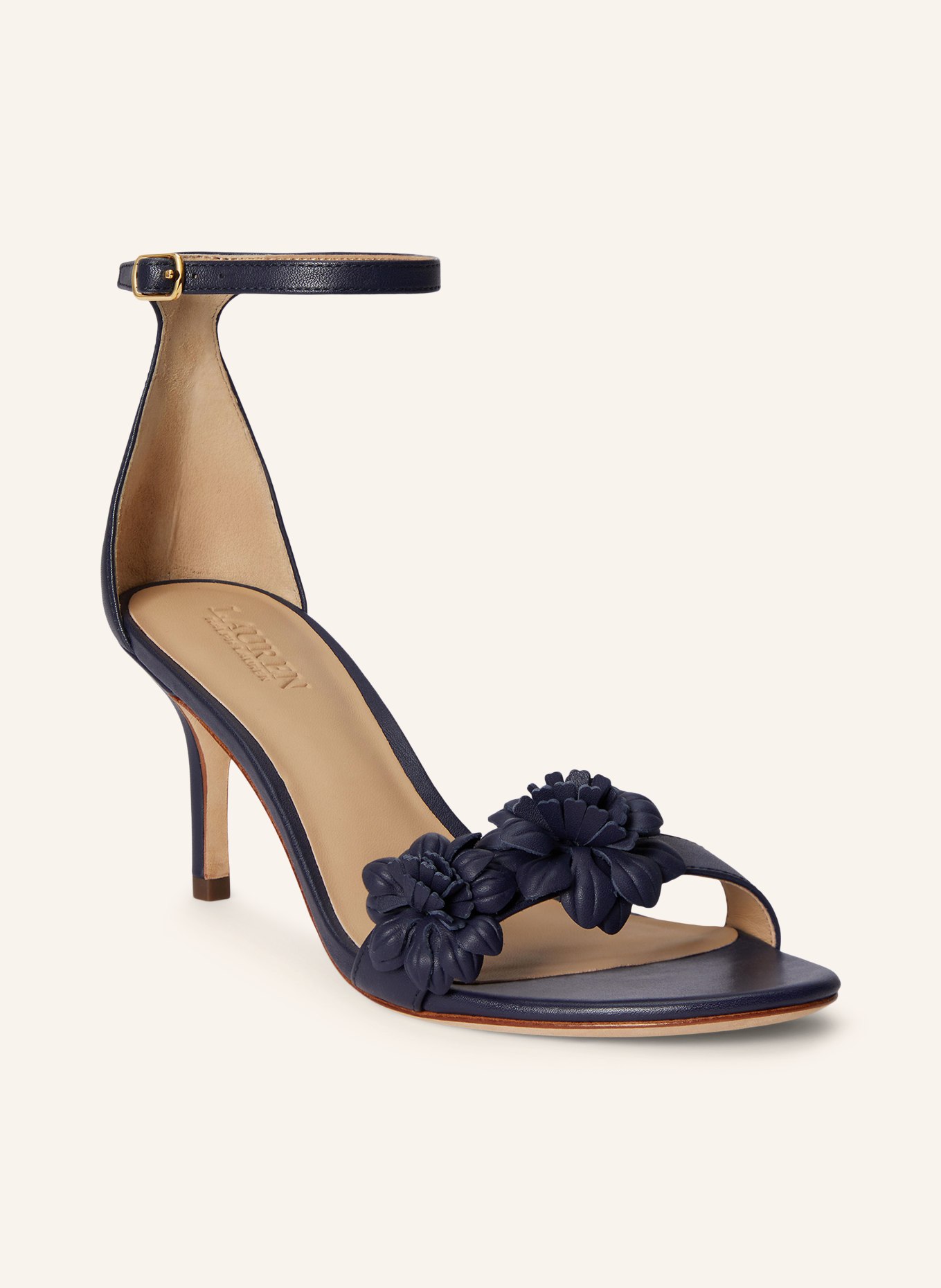 LAUREN RALPH LAUREN Sandały ALLIE: GRANATOWY / ZŁOTY