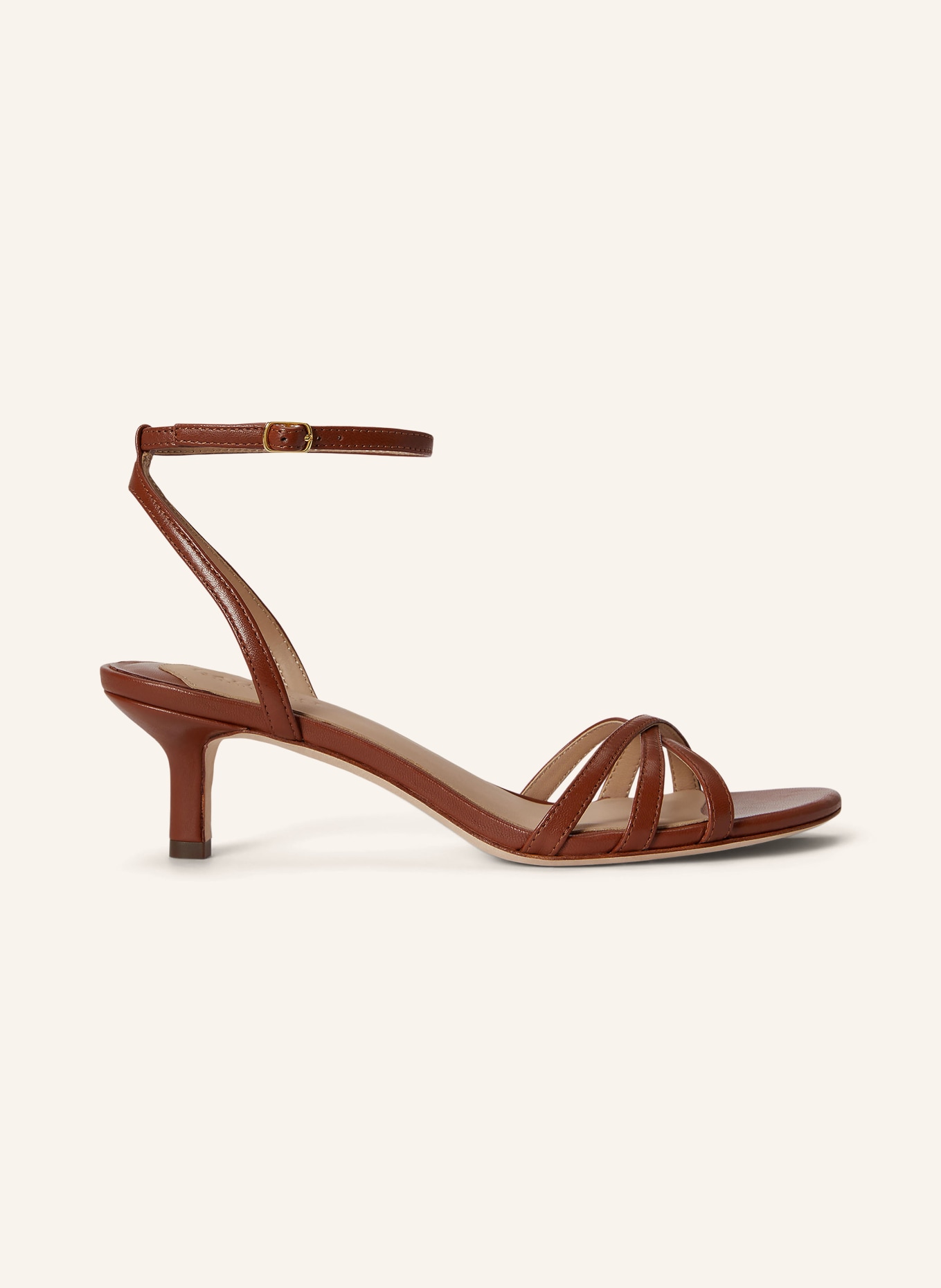 LAUREN RALPH LAUREN sandały: BRĄZOWY