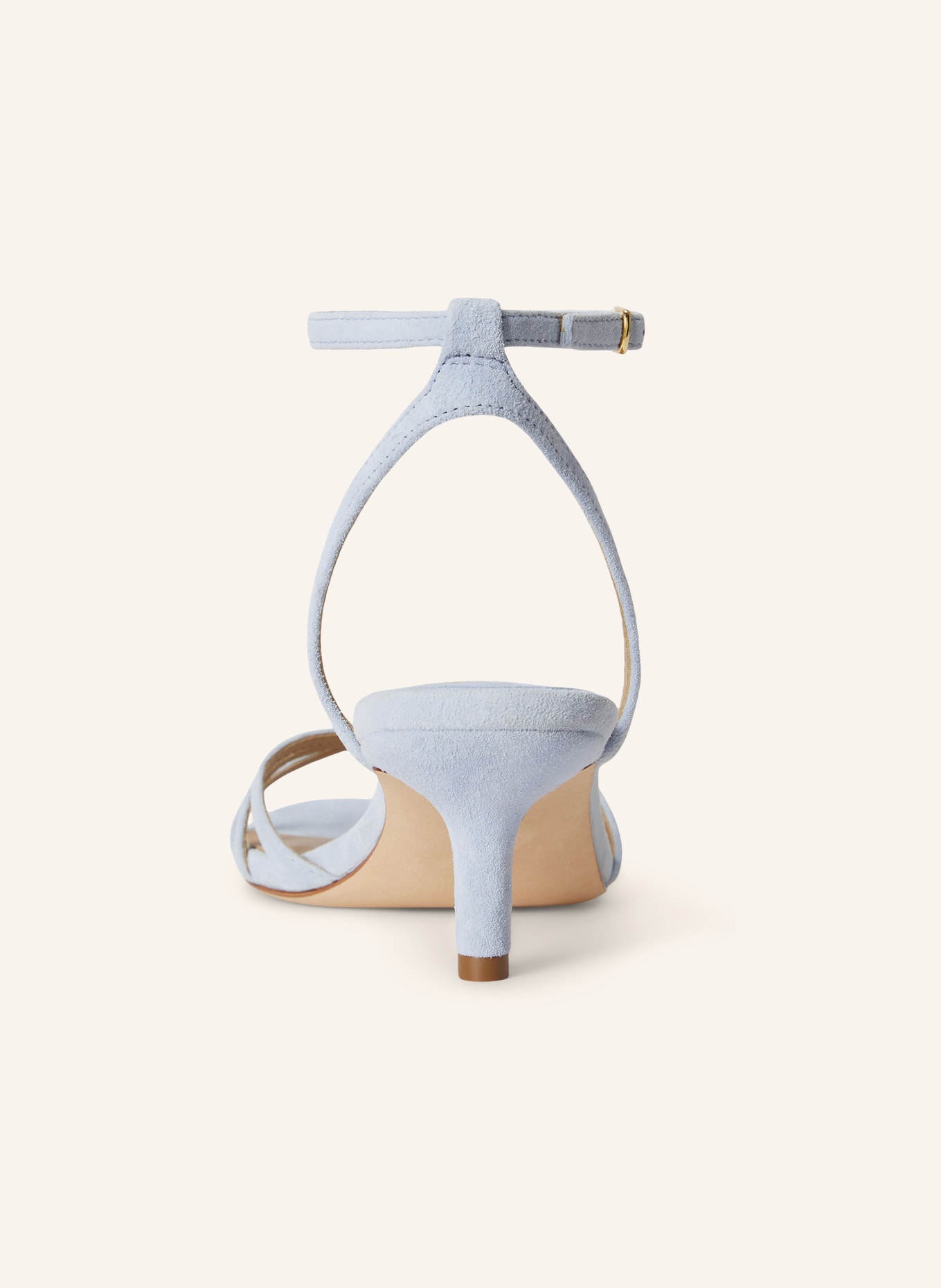 LAUREN RALPH LAUREN sandały: JASNONIEBIESKI / ZŁOTY