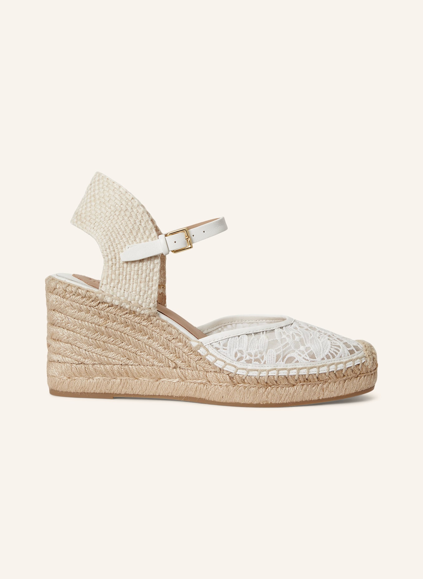 LAUREN RALPH LAUREN Kliny ROBBY: BIAŁY / ZŁOTY / KREMOWY