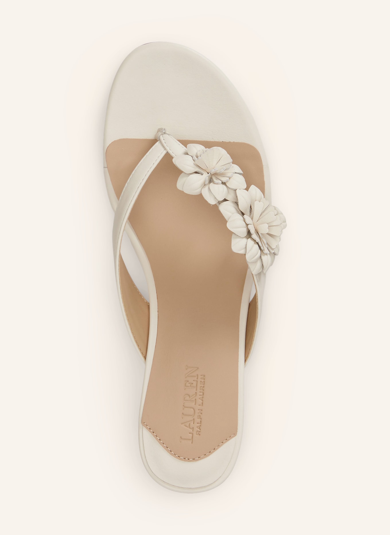 LAUREN RALPH LAUREN Tussenslippers FRANCESCA: CRÈME