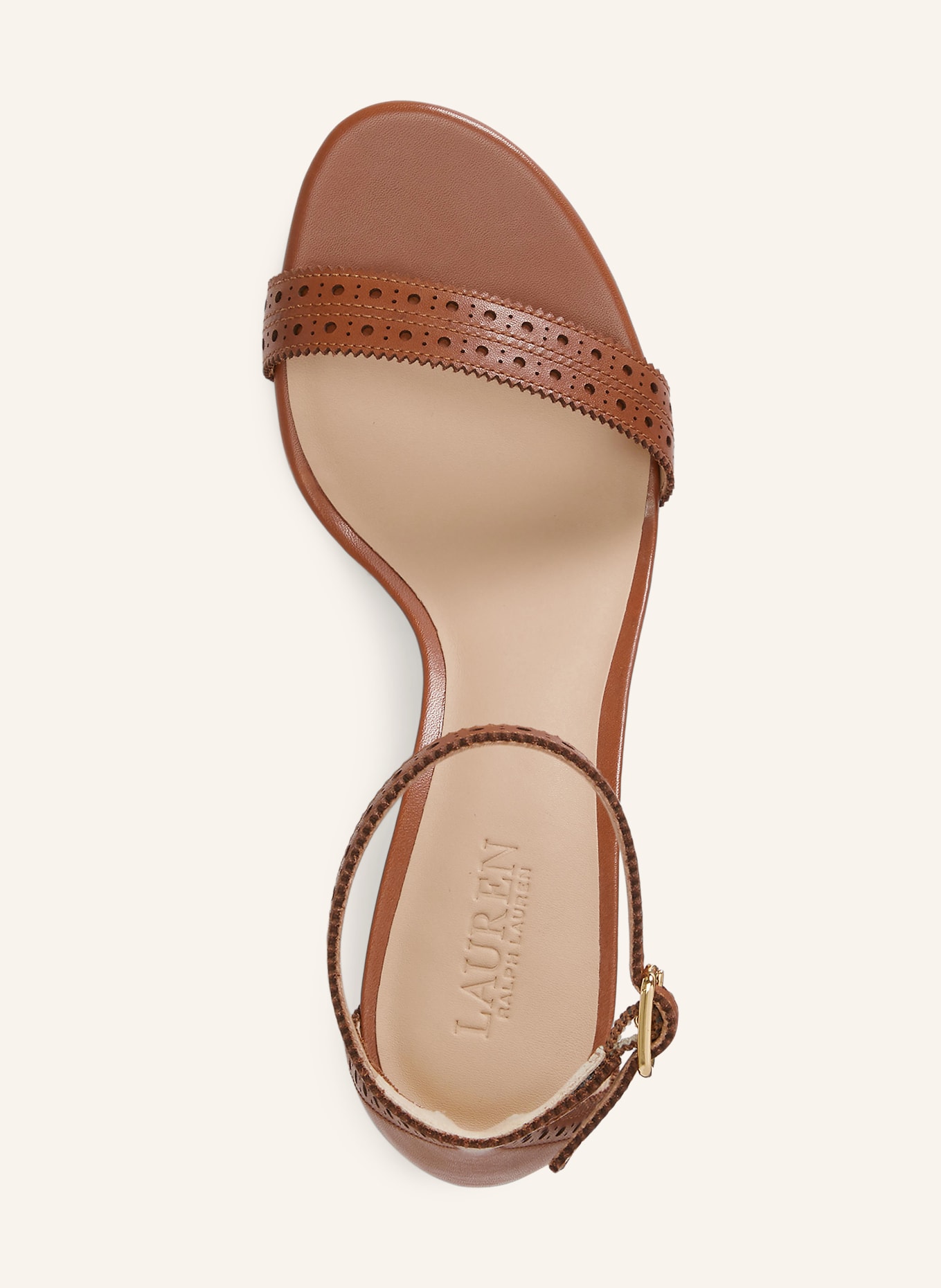 LAUREN RALPH LAUREN Sandały ALLIE: BRĄZOWY / ZŁOTY