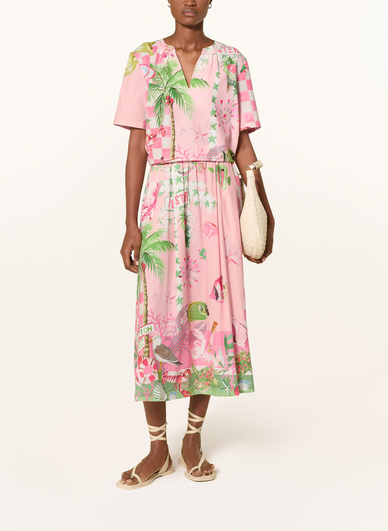 Smith & Soul Skirt: PINK / PINK / LIGHT GREEN