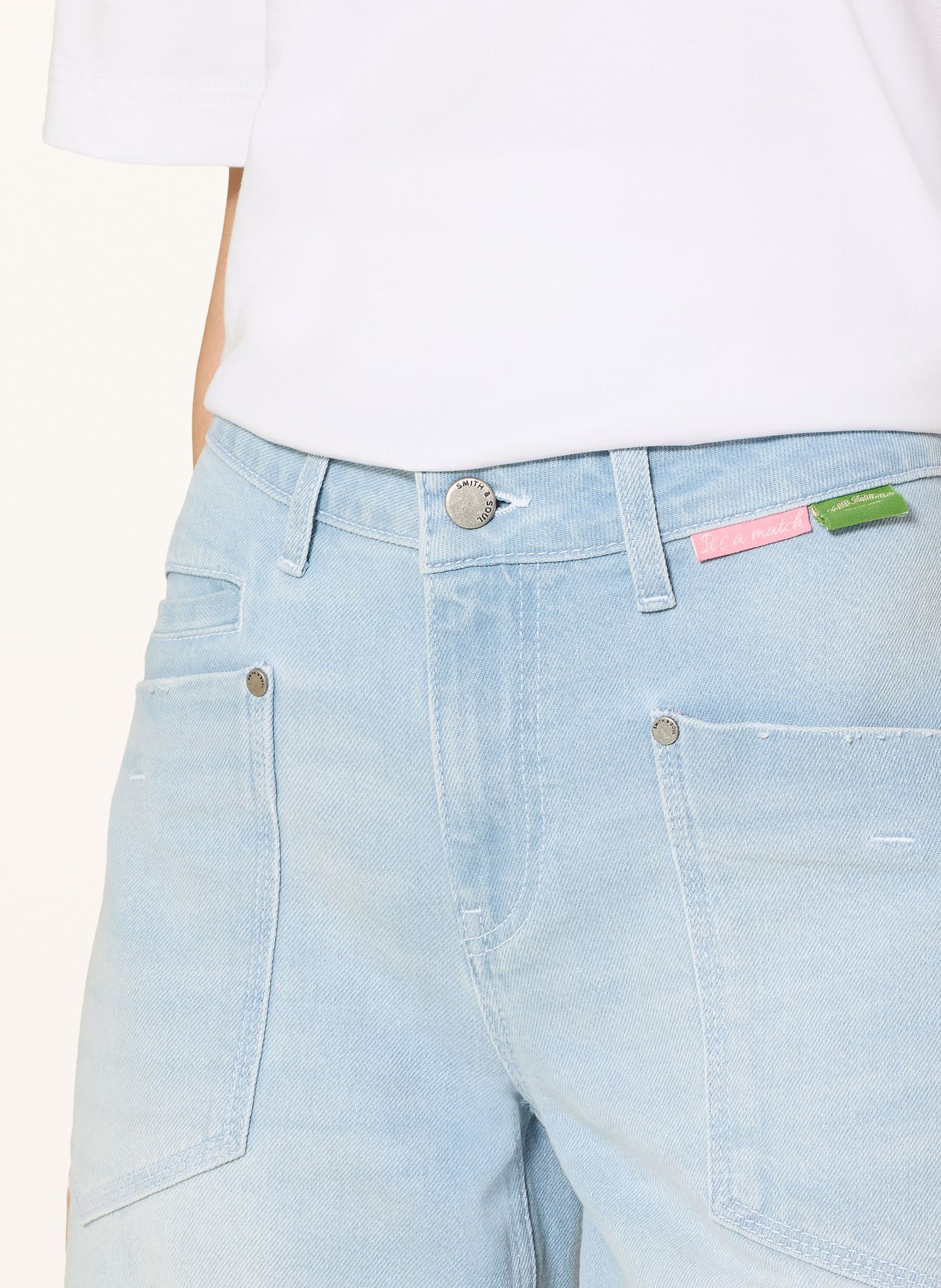 Smith & Soul Cropped jeans: 697 light denim