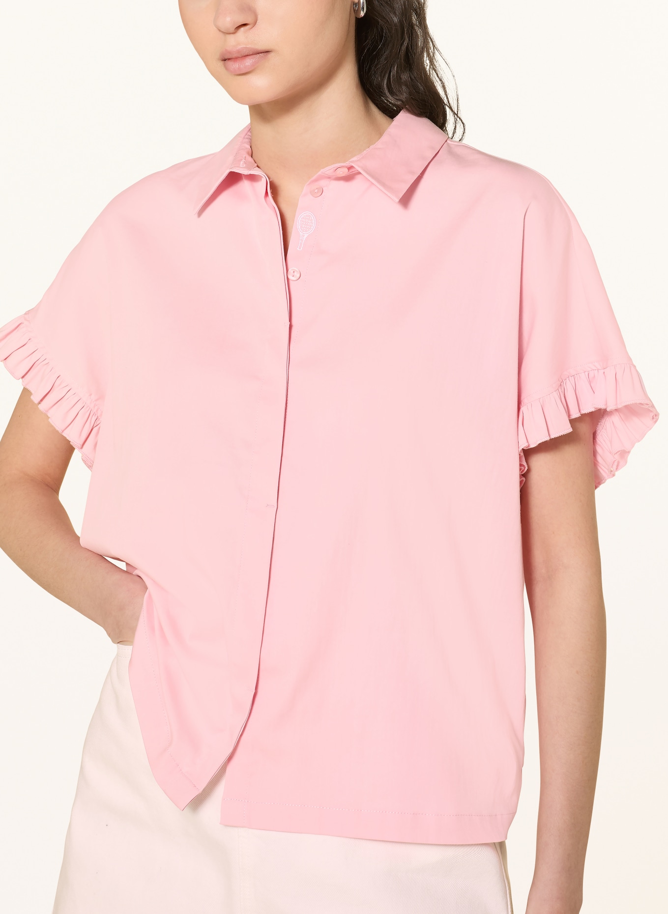 Smith & Soul Hemdbluse mit Rüschen: ROSA