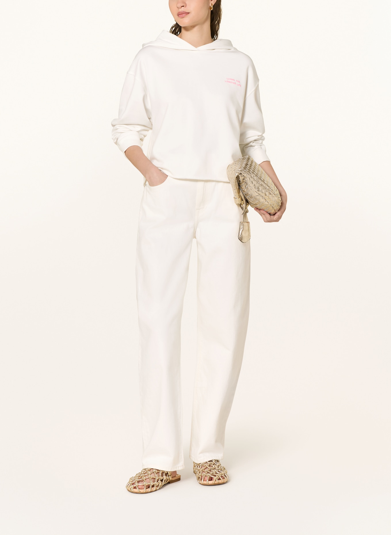 Smith & Soul Bluza z cekinami: ECRU / RÓŻOWY / JASNOZIELONY