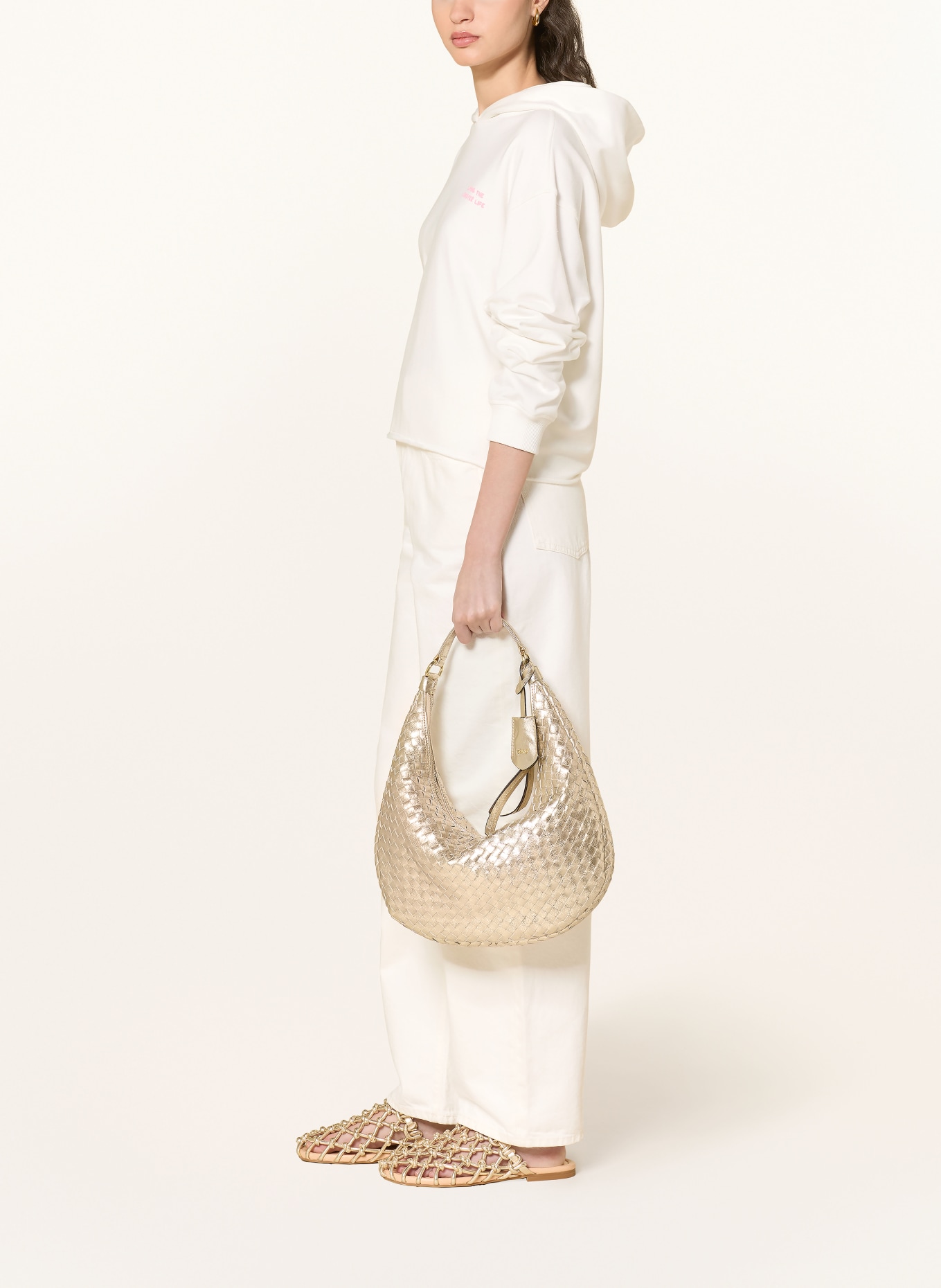 Smith & Soul Bluza z cekinami: ECRU / RÓŻOWY / JASNOZIELONY