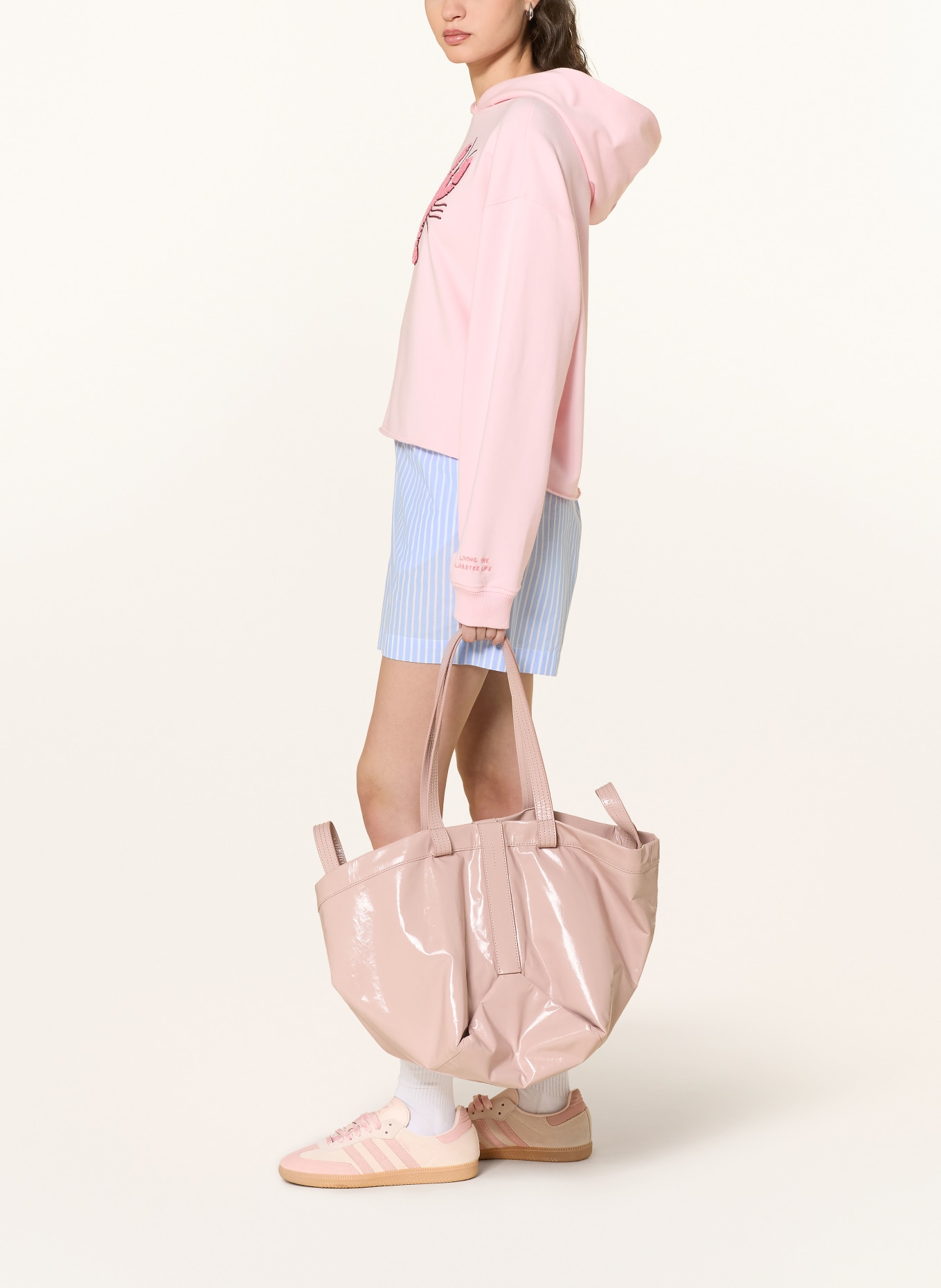 Smith & Soul Sweatshirt mit Pailletten: ROSA