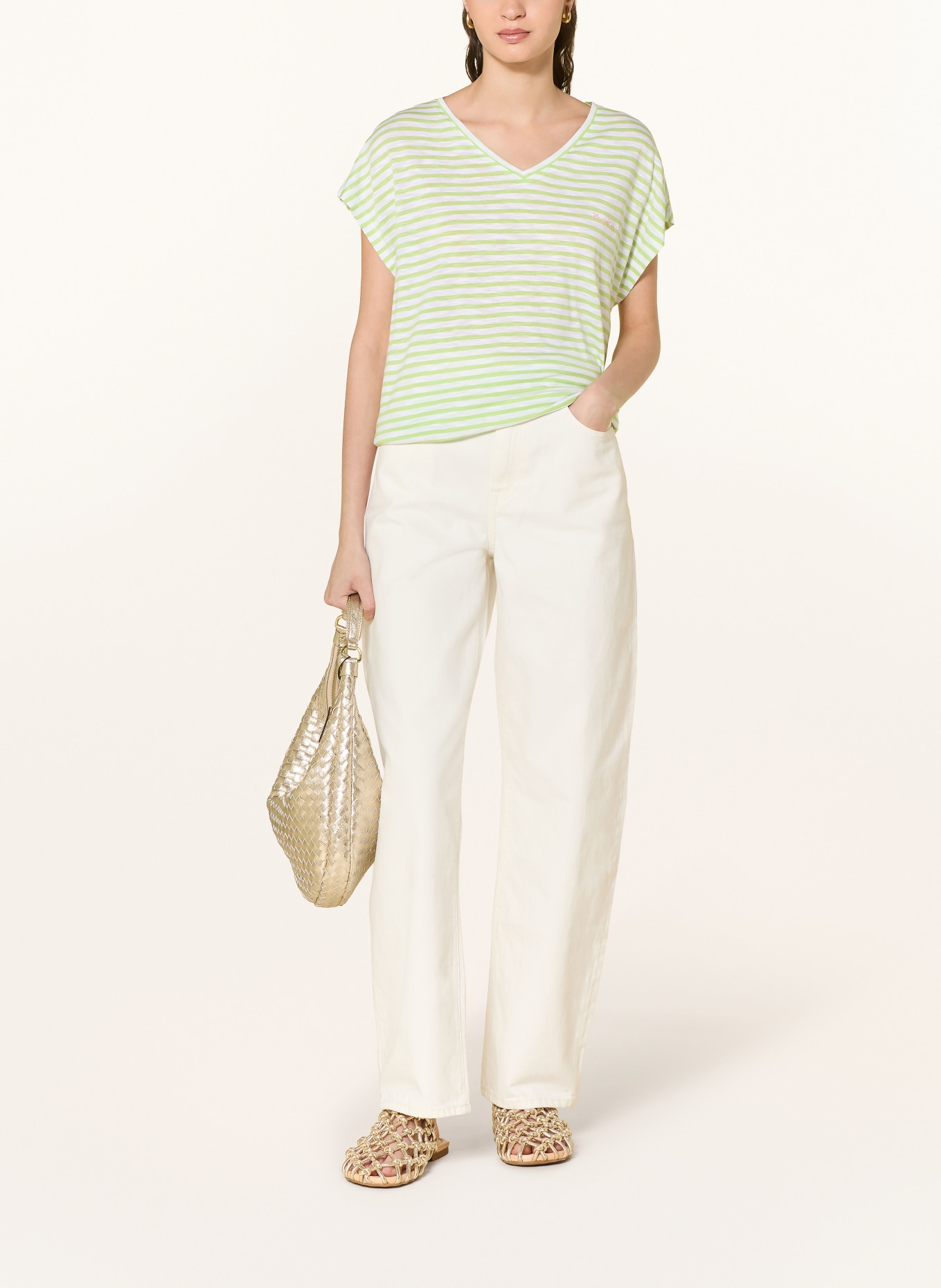 Smith & Soul koszulka: JASNOZIELONY / BIAŁY