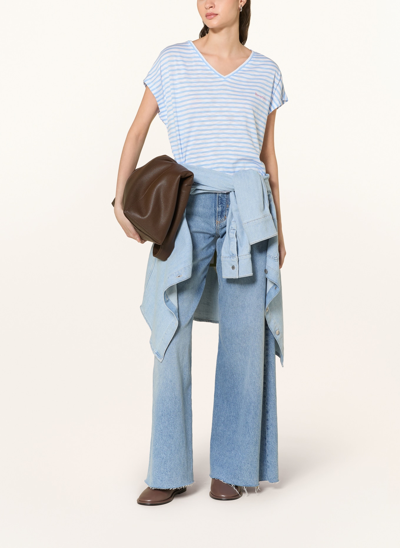 Smith & Soul koszulka: BIAŁY / JASNONIEBIESKI