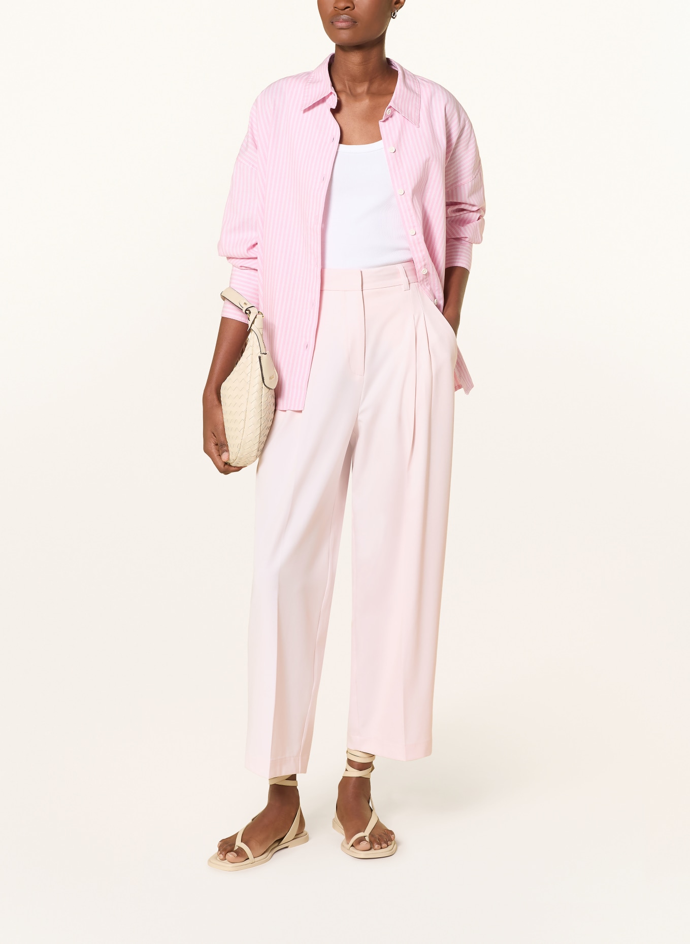 Smith & Soul Spodnie 7/8: JASNORÓŻOWY