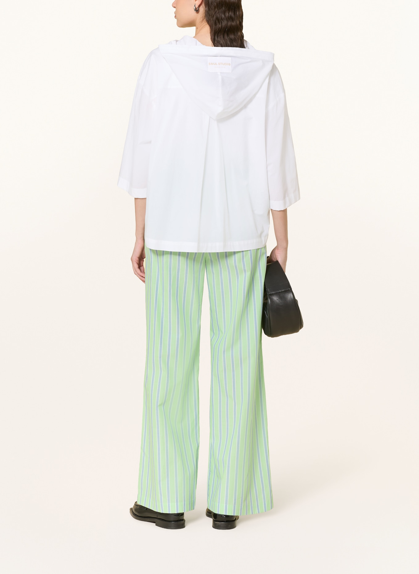 Smith & Soul Blouse with 3/4 sleeves: WHITE