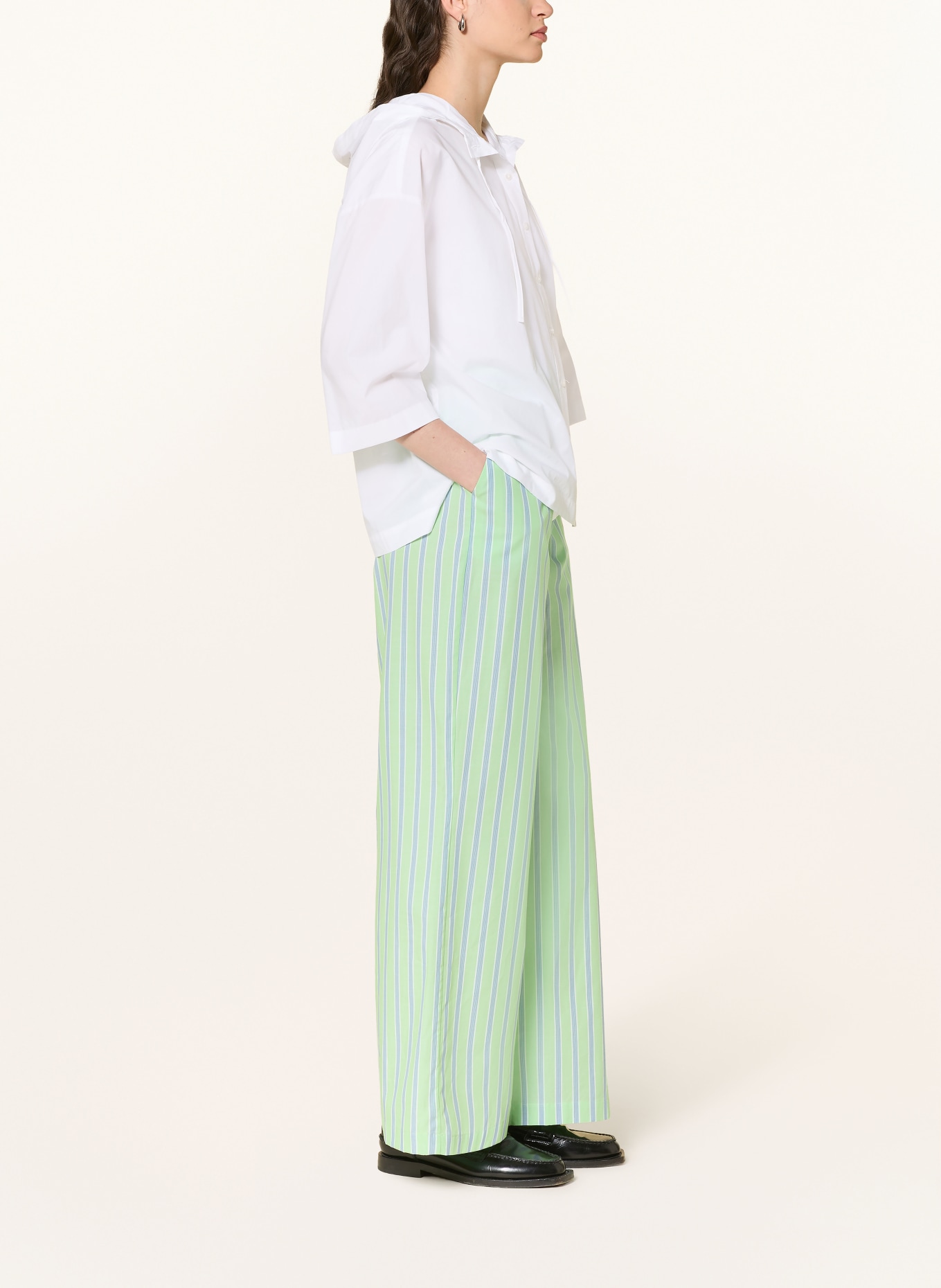 Smith & Soul Blouse with 3/4 sleeves: WHITE