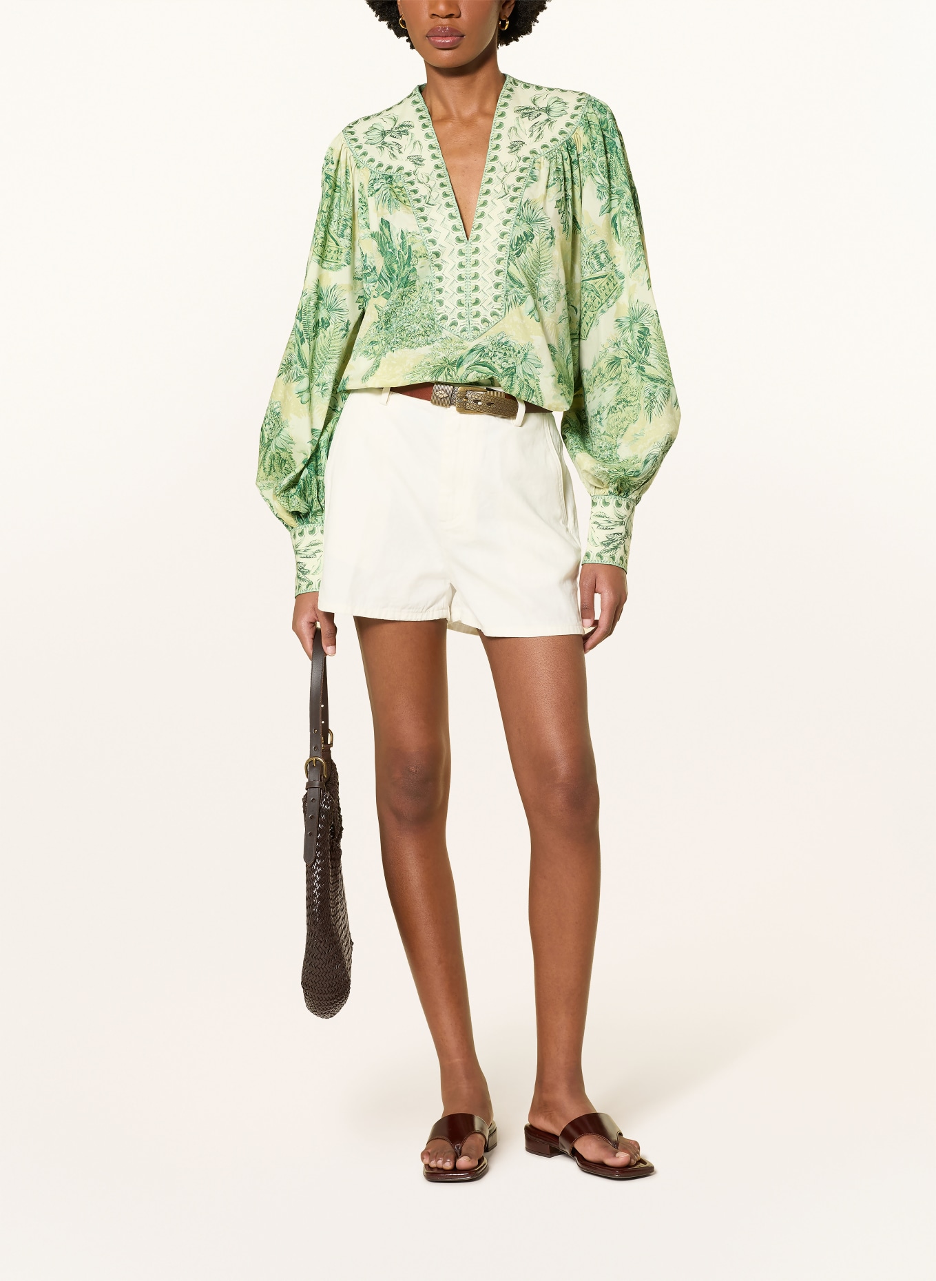 ALÉMAIS Chemisier SARA: VERT CLAIR / VERT