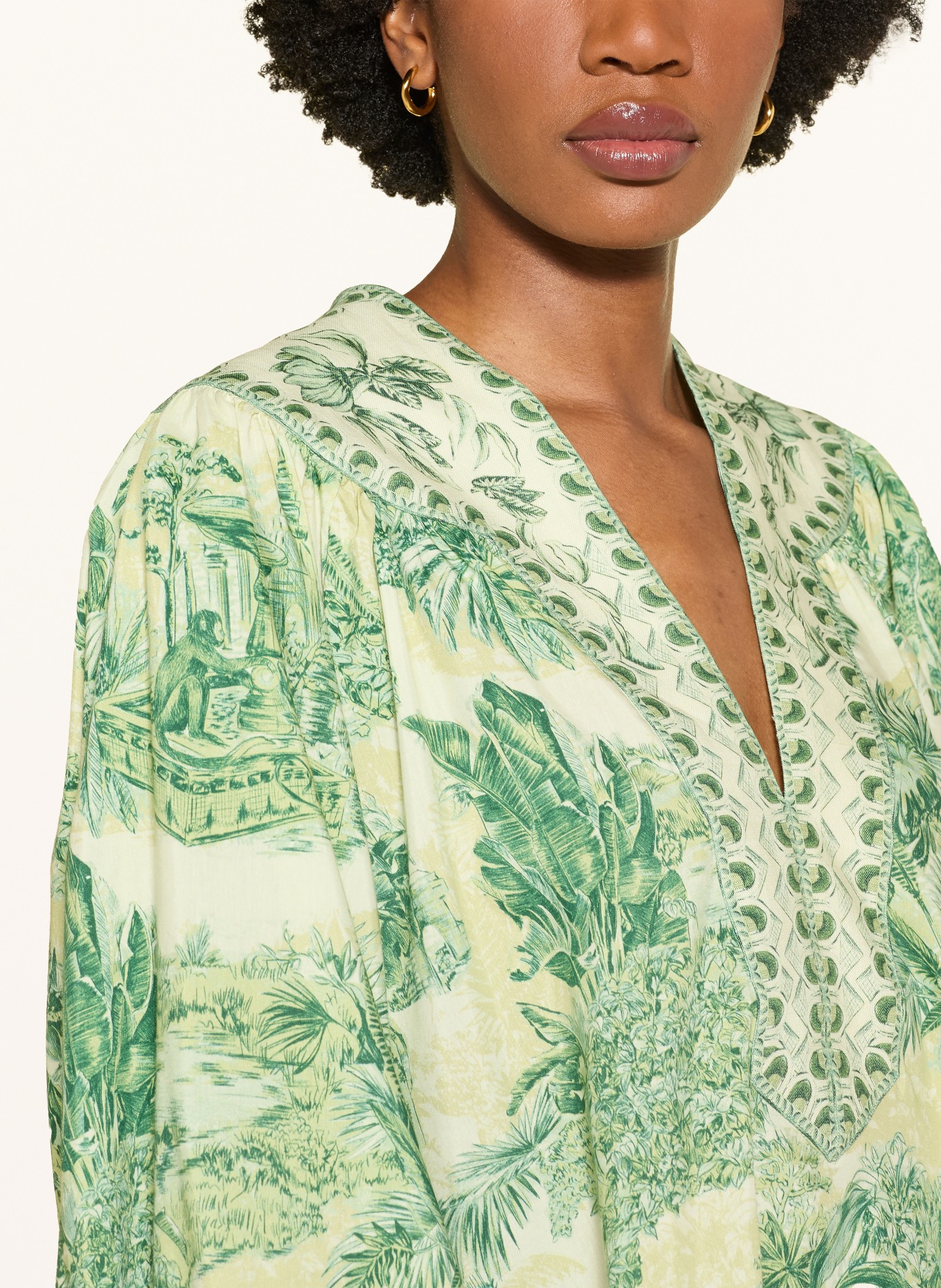 ALÉMAIS Chemisier SARA: VERT CLAIR / VERT