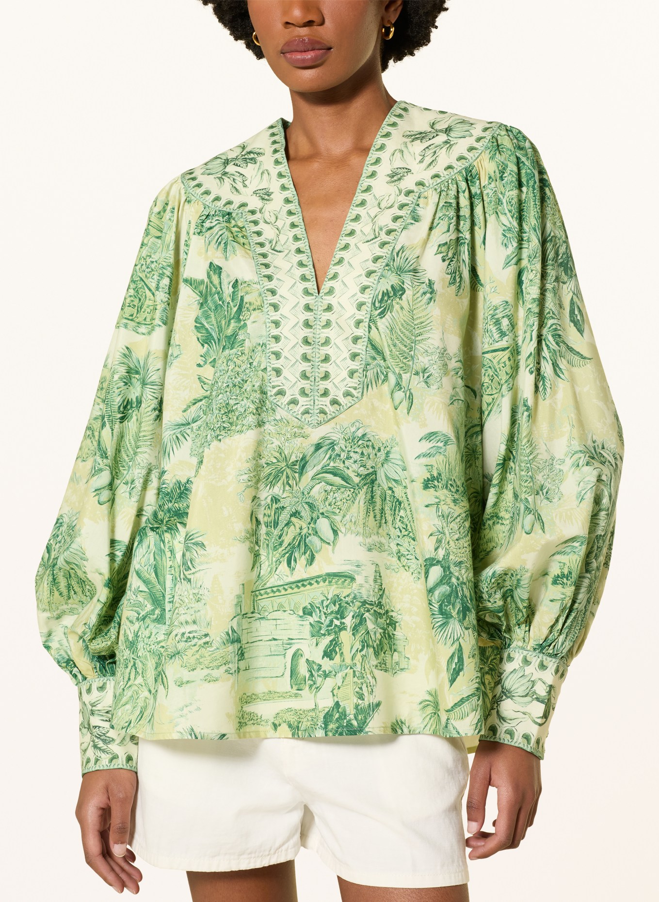 ALÉMAIS Chemisier SARA: VERT CLAIR / VERT