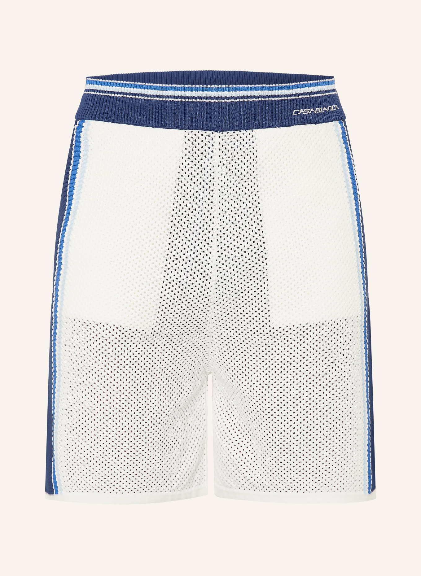 Casablanca Strickshorts: WEISS / BLAU