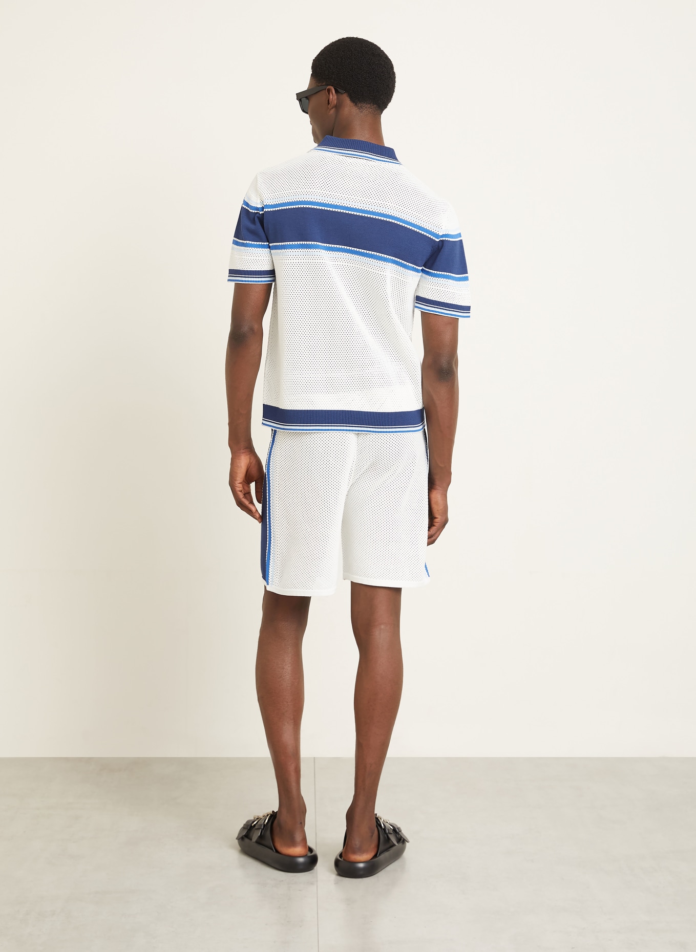 Casablanca Strickshorts: WEISS / BLAU