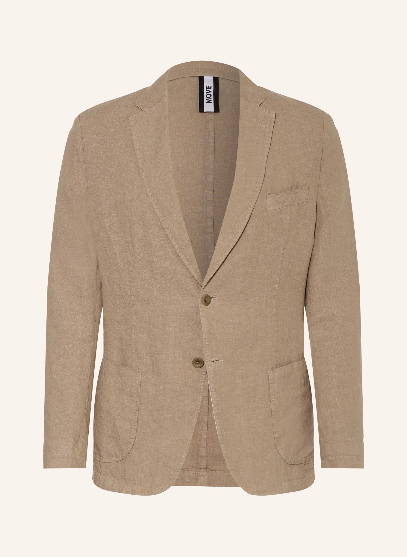 DIGEL move BRADY-colbert in moderne pasvorm van linnen: 72 BEIGE