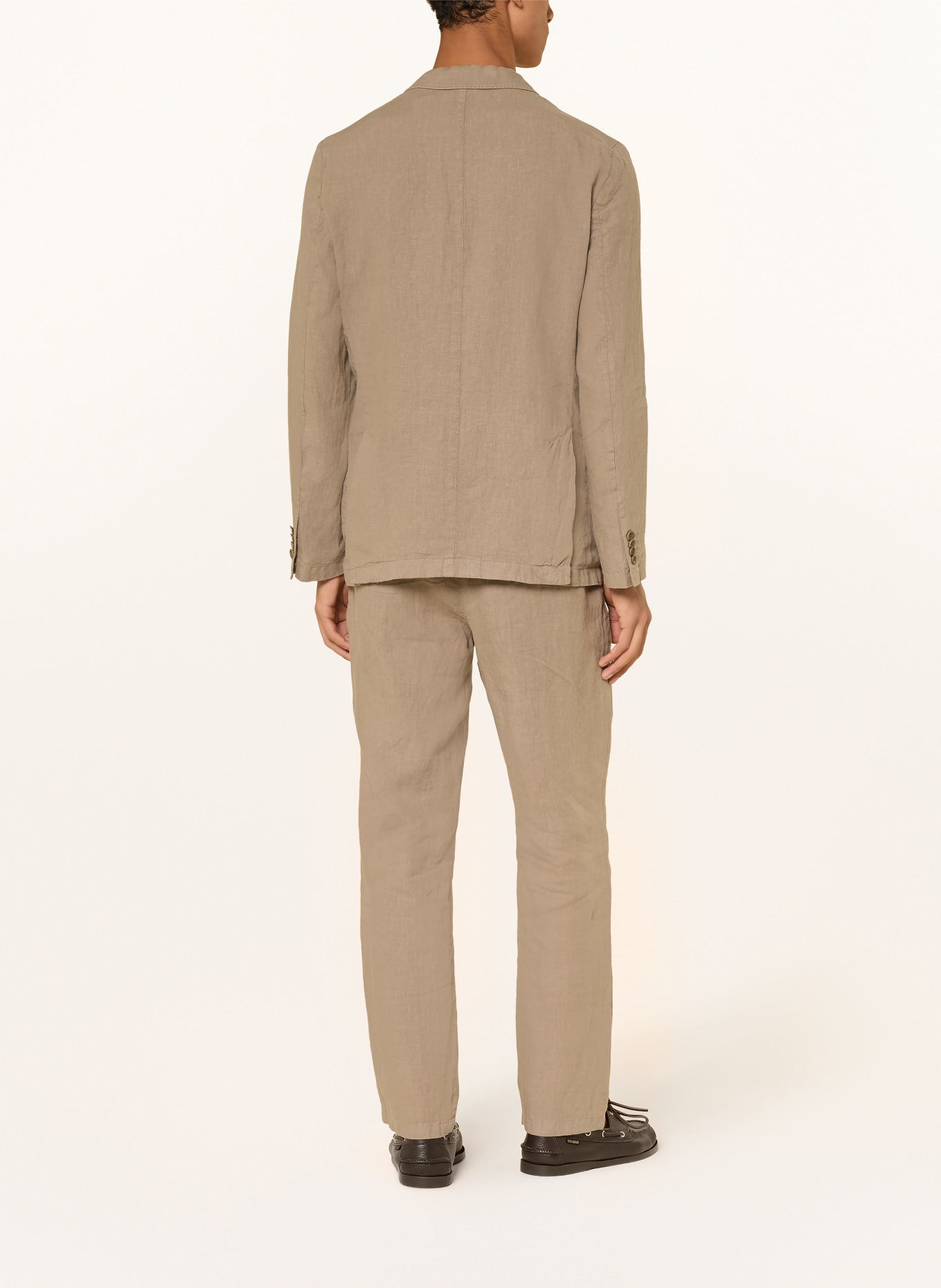 DIGEL move BRADY-colbert in moderne pasvorm van linnen: 72 BEIGE