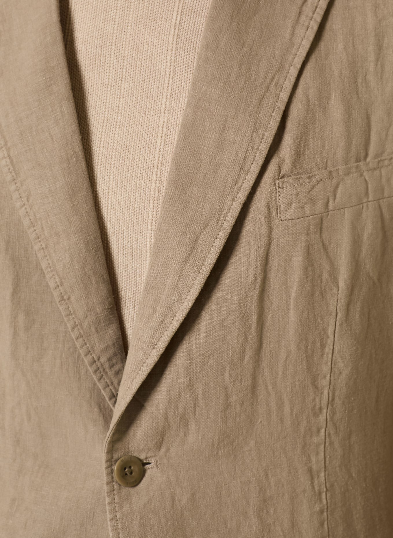 DIGEL move BRADY-colbert in moderne pasvorm van linnen: 72 BEIGE