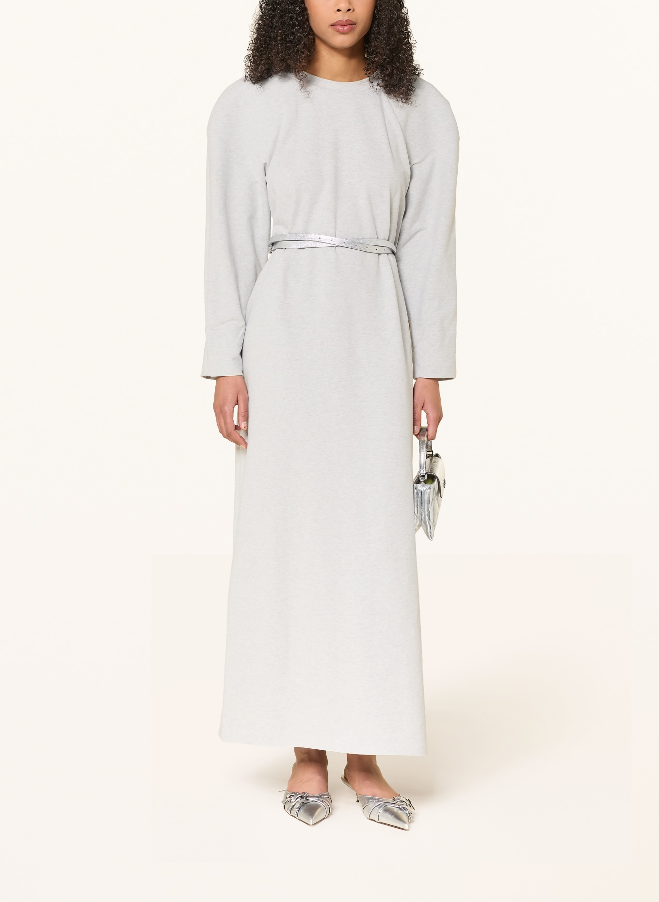 NORMA KAMALI sweat dress: LIGHT GRAY