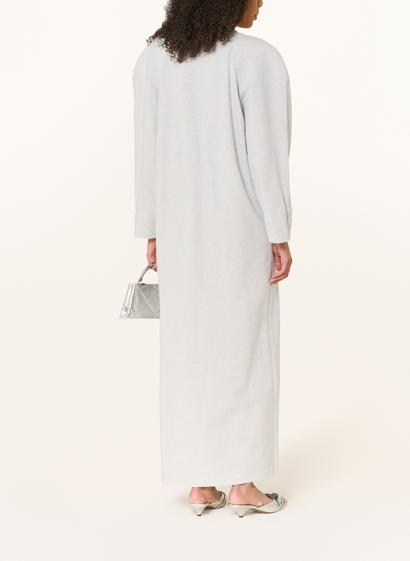 NORMA KAMALI sweat dress: LIGHT GRAY