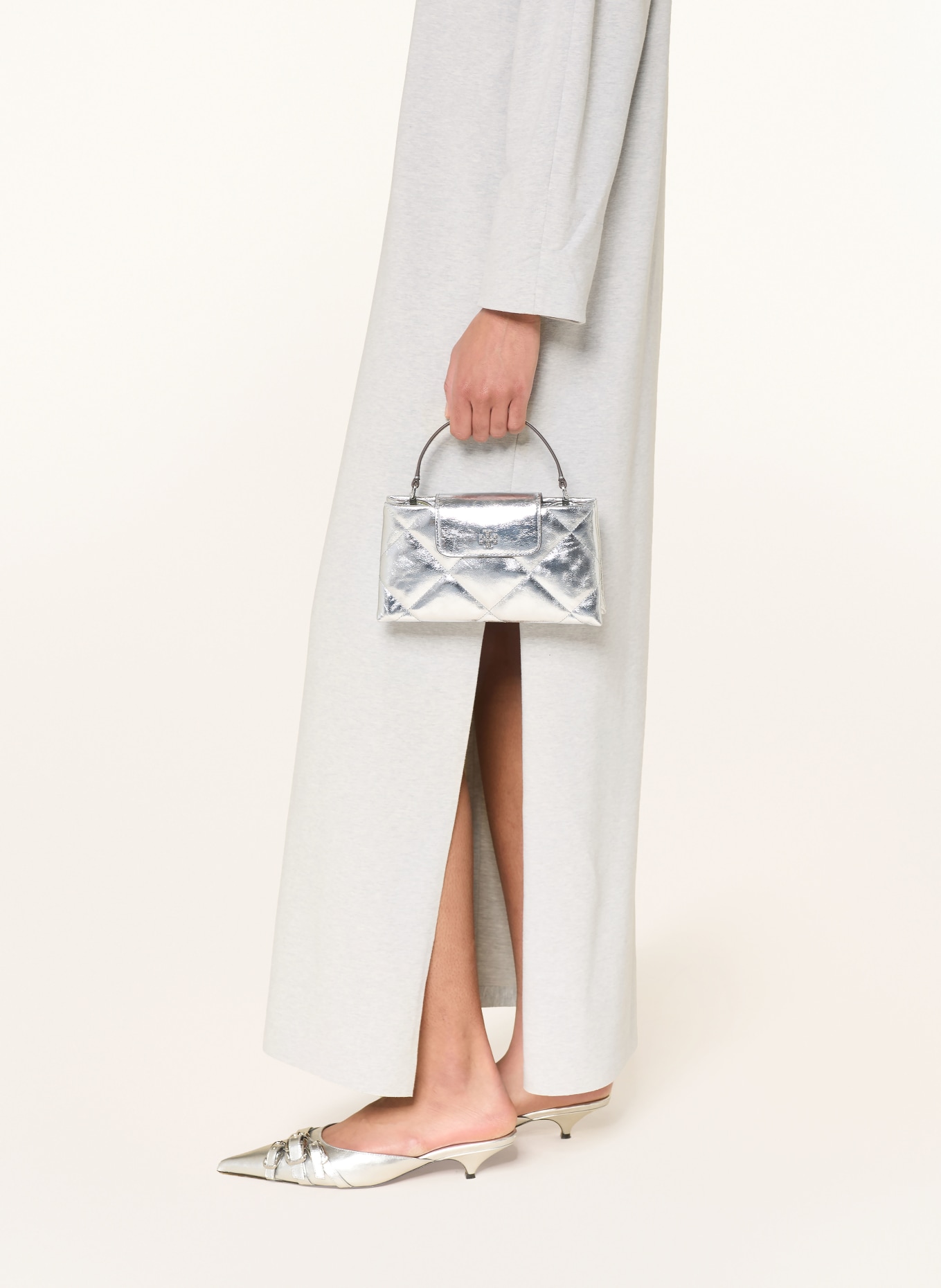 NORMA KAMALI sweat dress: LIGHT GRAY