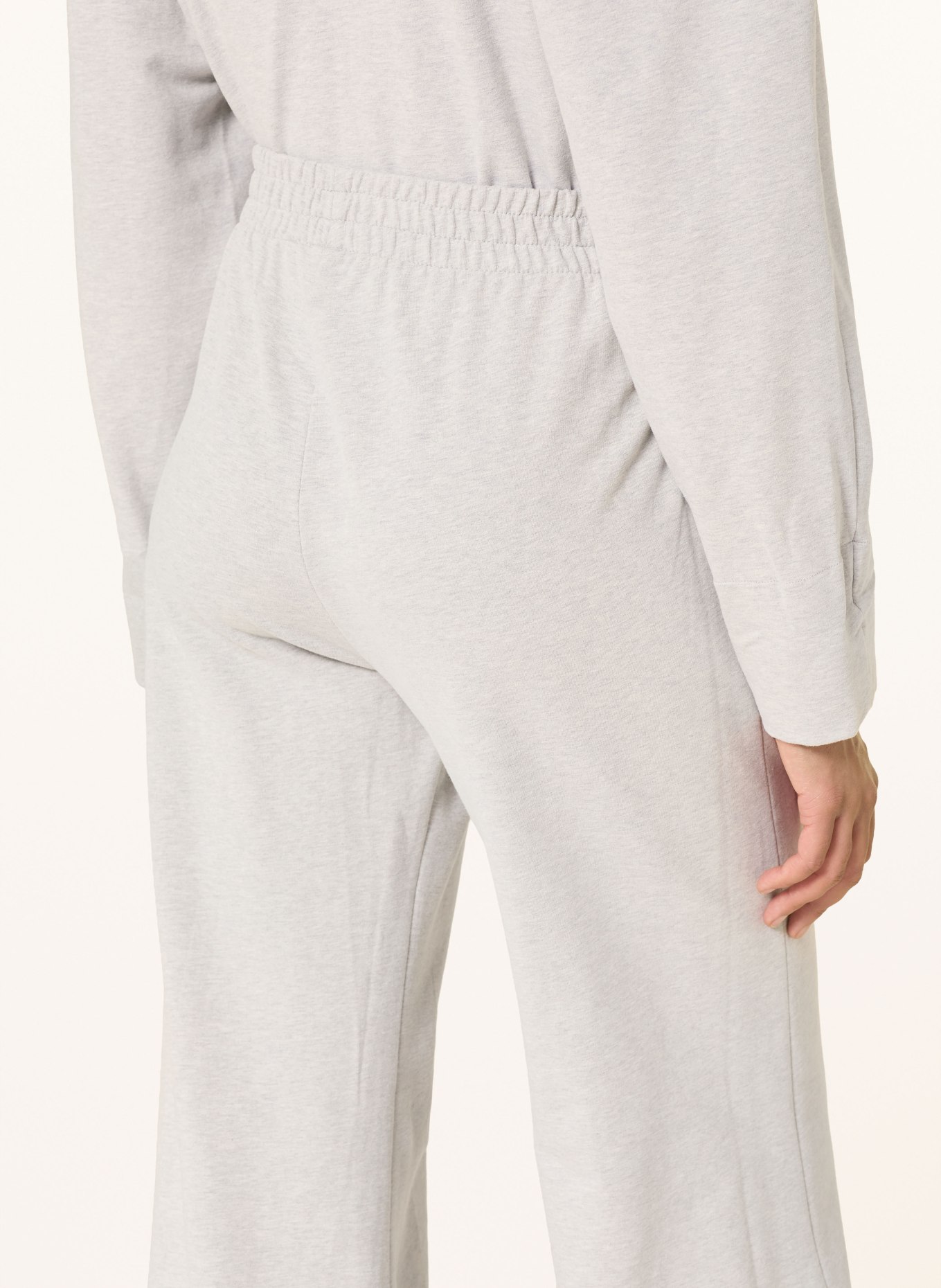 NORMA KAMALI pantalon de survêtement: GRIS CLAIR