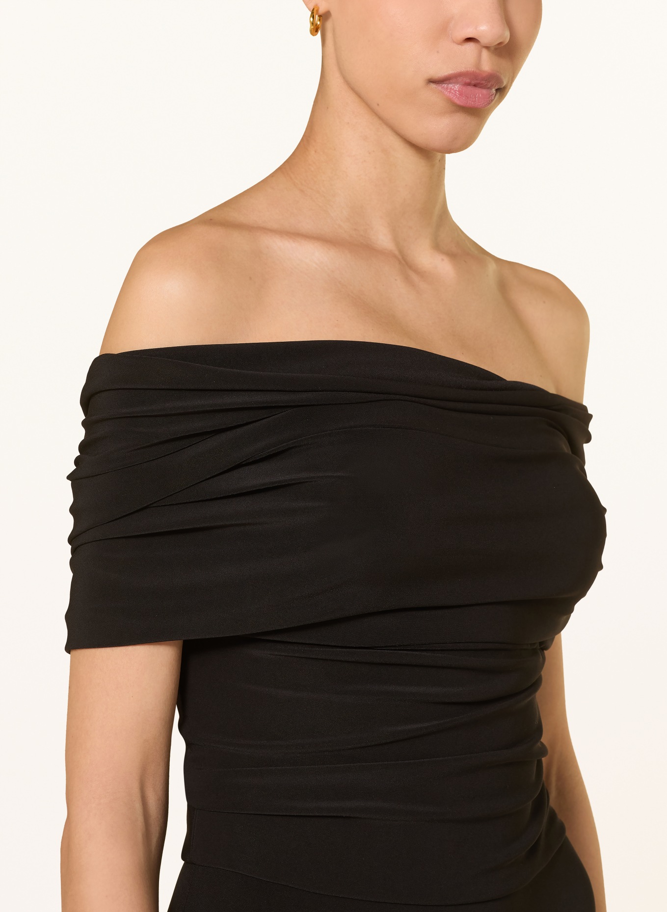 NORMA KAMALI robe en jersey: NOIR