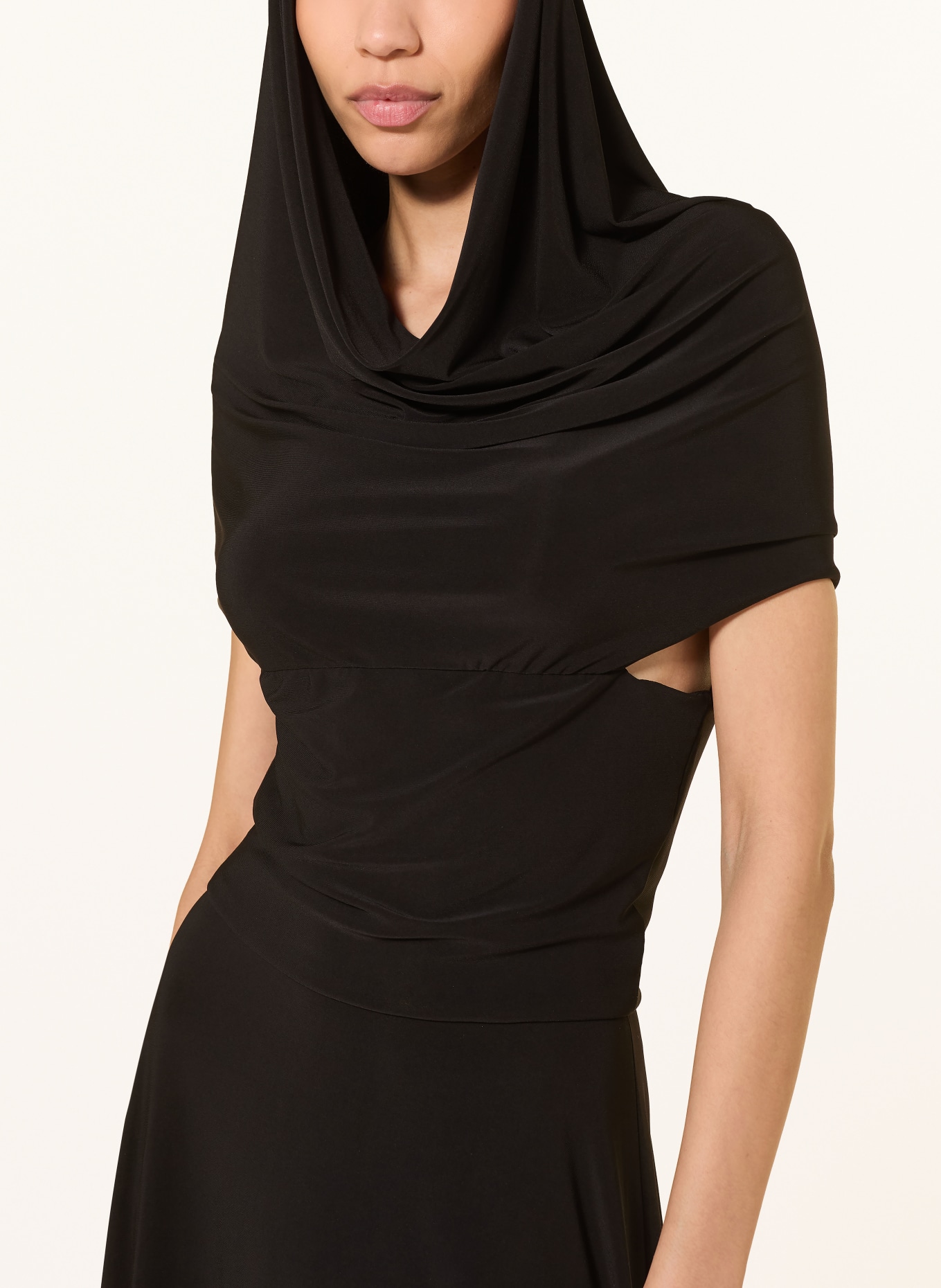 NORMA KAMALI robe en jersey: NOIR