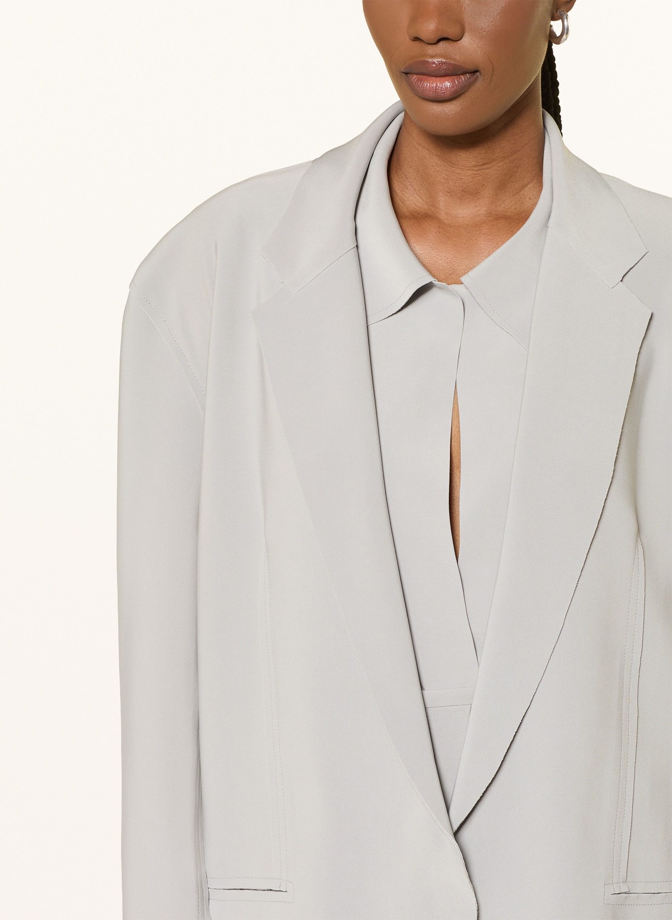 NORMA KAMALI Oversized blazer: GRIJS