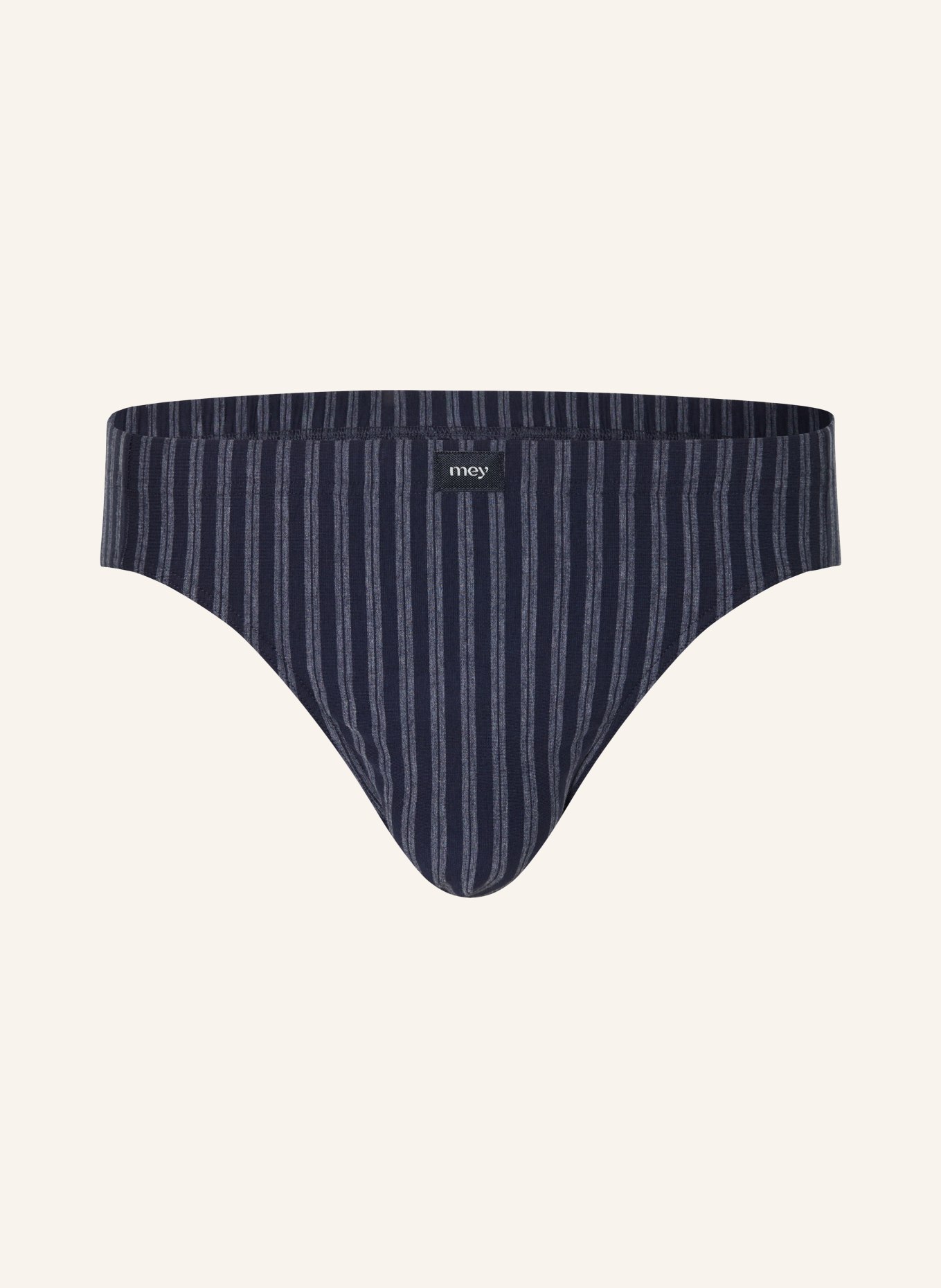 mey Slip-serie DENIM STRIPES: DONKERBLAUW / BLAUWGRIJS