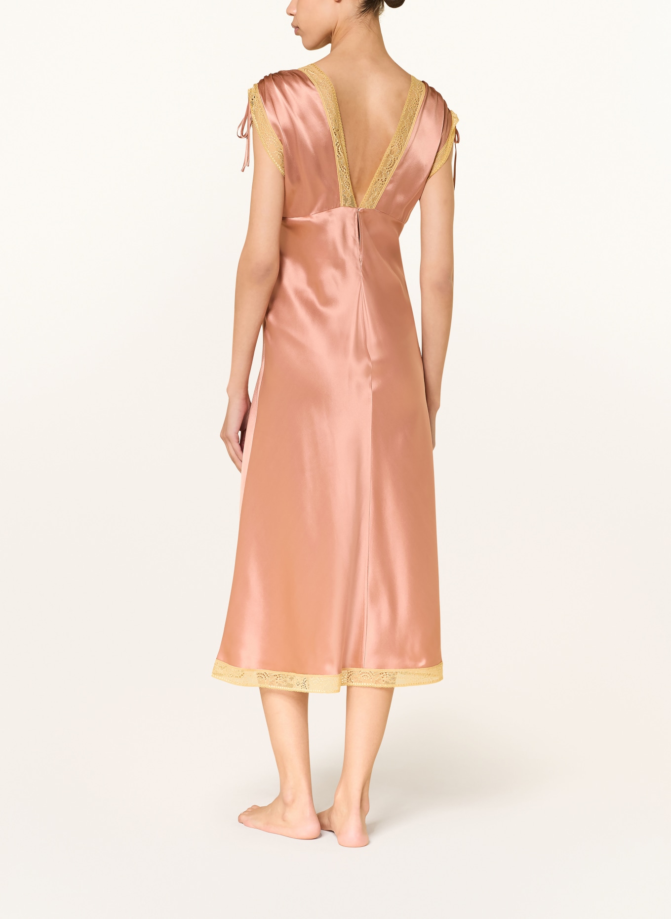 ERES Nachthemd SOPHISTIQUEE aus Seide: ROSÉ / GOLD