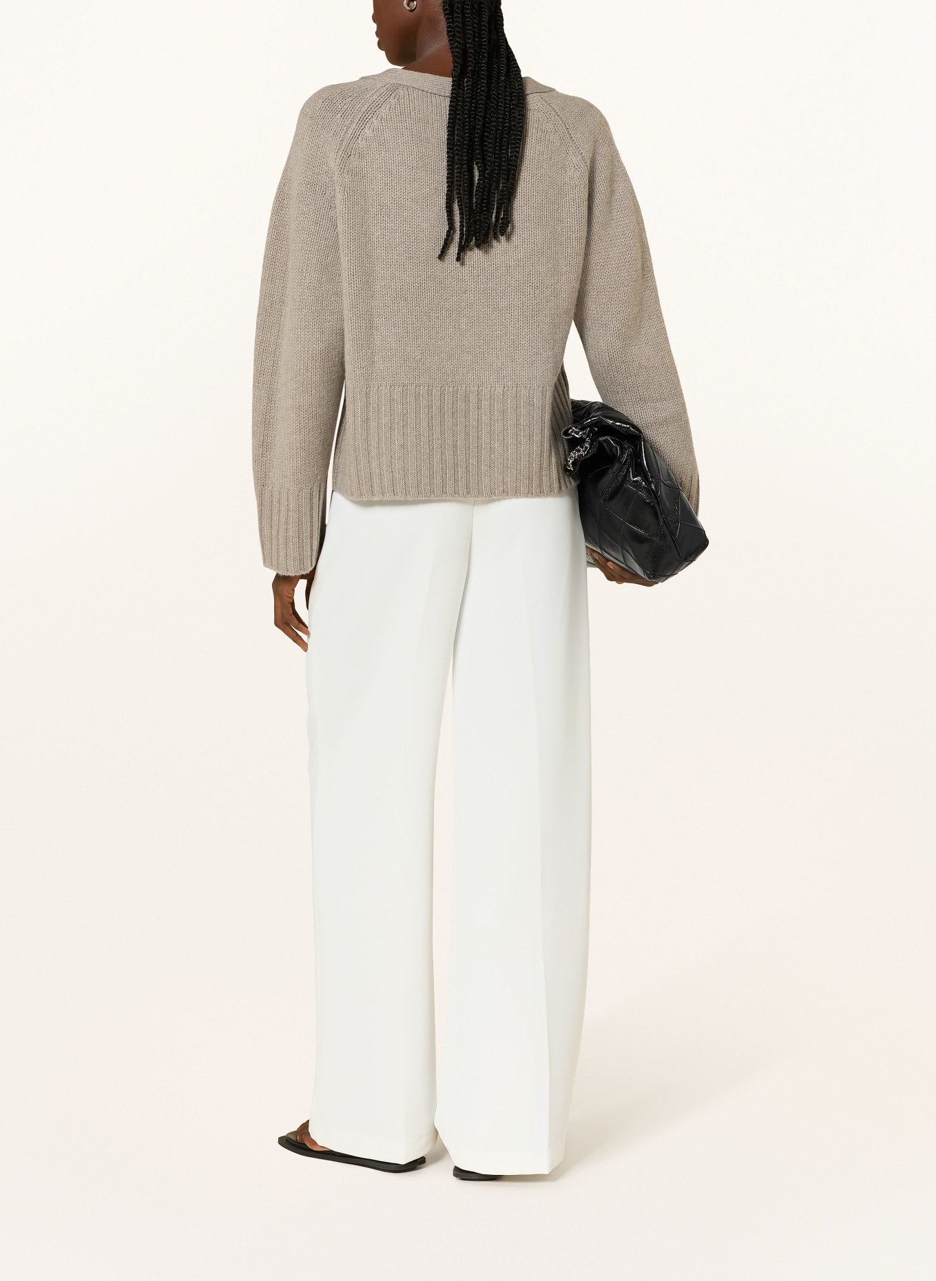 SOFT GOAT Strickjacke aus Cashmere: CAMEL